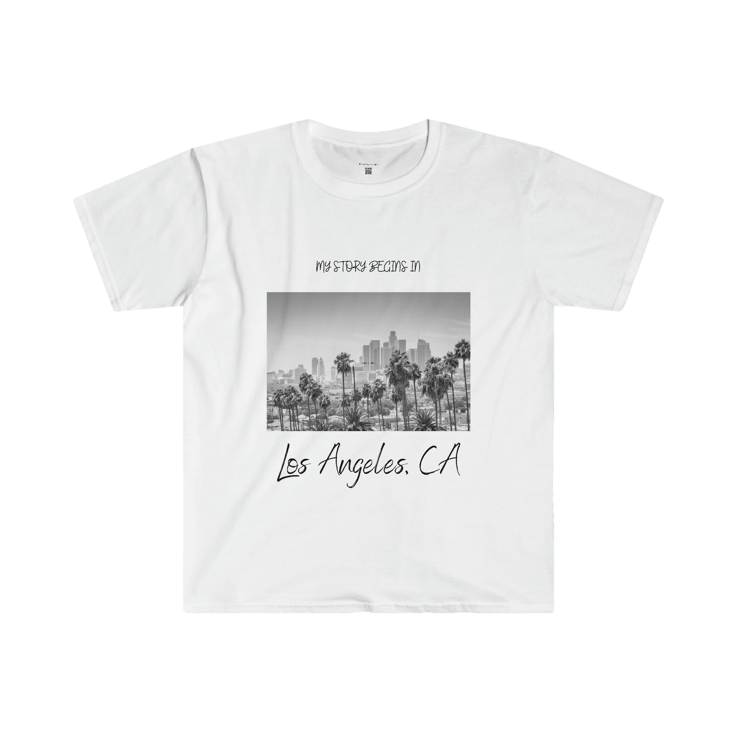 My Story Begins in Los Angeles, CA Unisex Softstyle T-Shirt