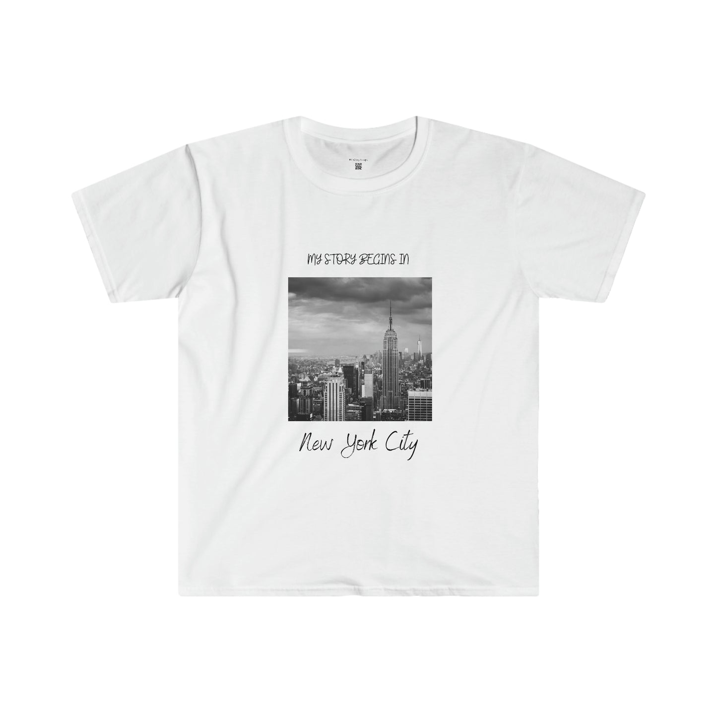 My Story Begins in New York City Unisex Softstyle T-Shirt