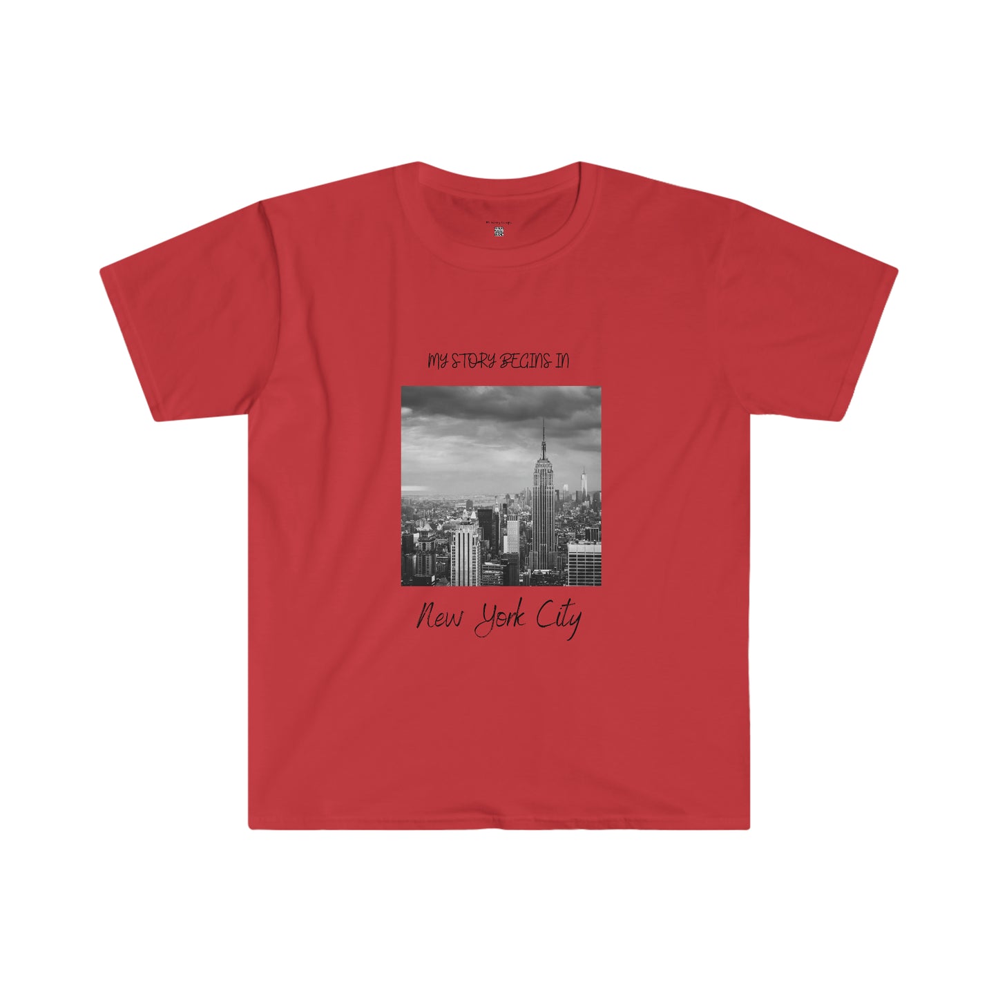 My Story Begins in New York City Unisex Softstyle T-Shirt