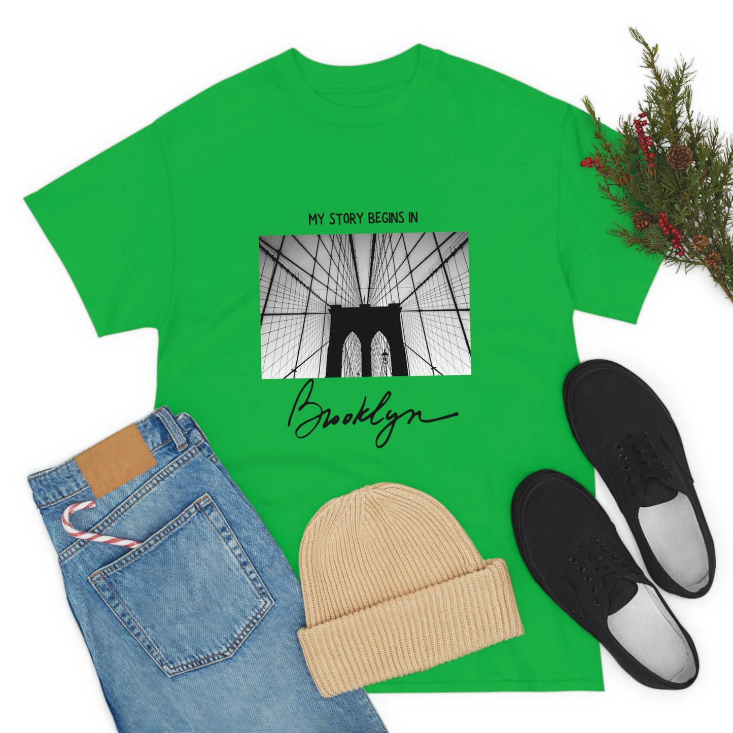 Represent Brooklyn with our 'My Story Begins in Brooklyn' T-Shirt
