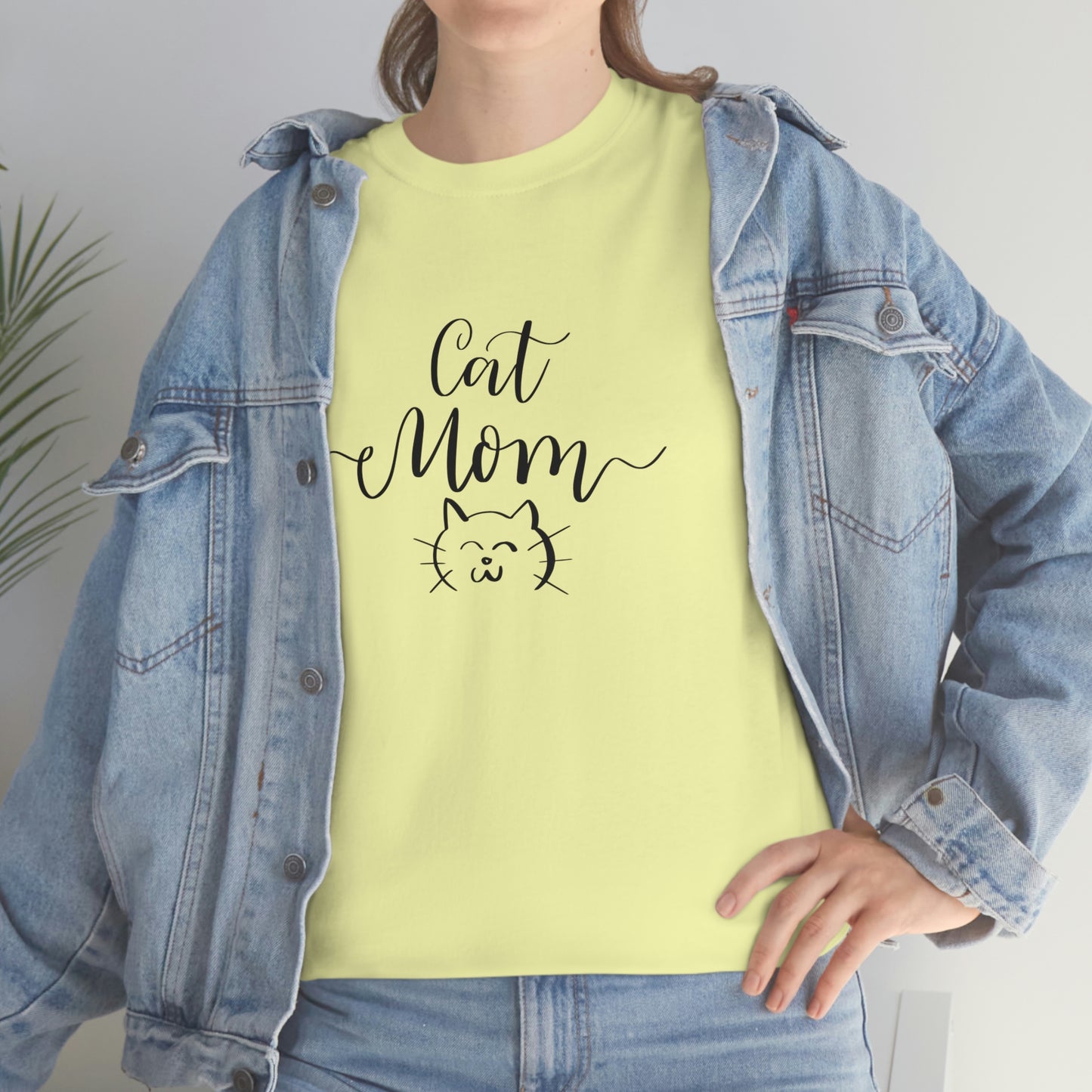 Cat Mom T-Shirt - Perfect Gift for Cat Lovers, Cat Mom gift, Heavy Cotton Tee