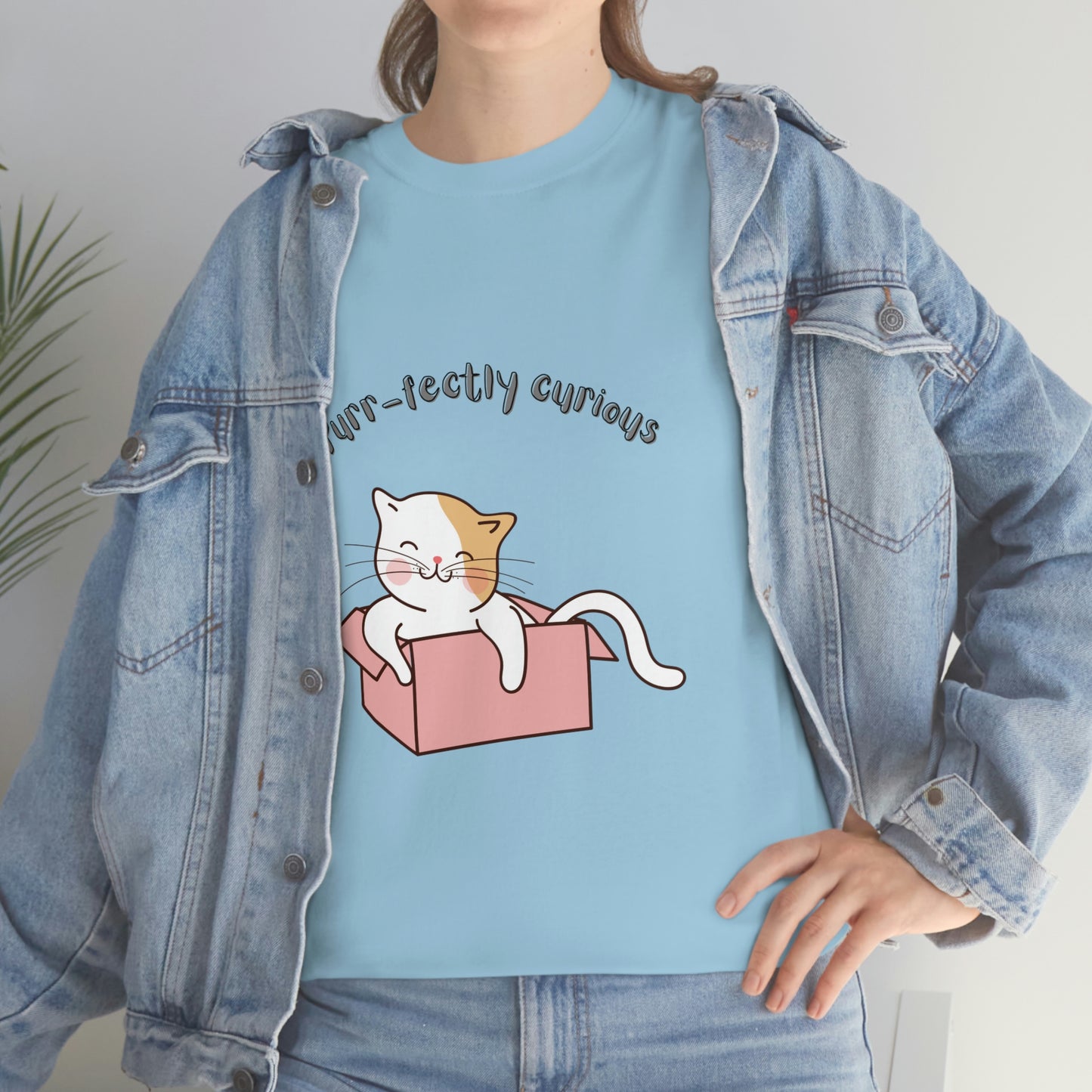 Purr-fectly Curious Cat T-Shirt