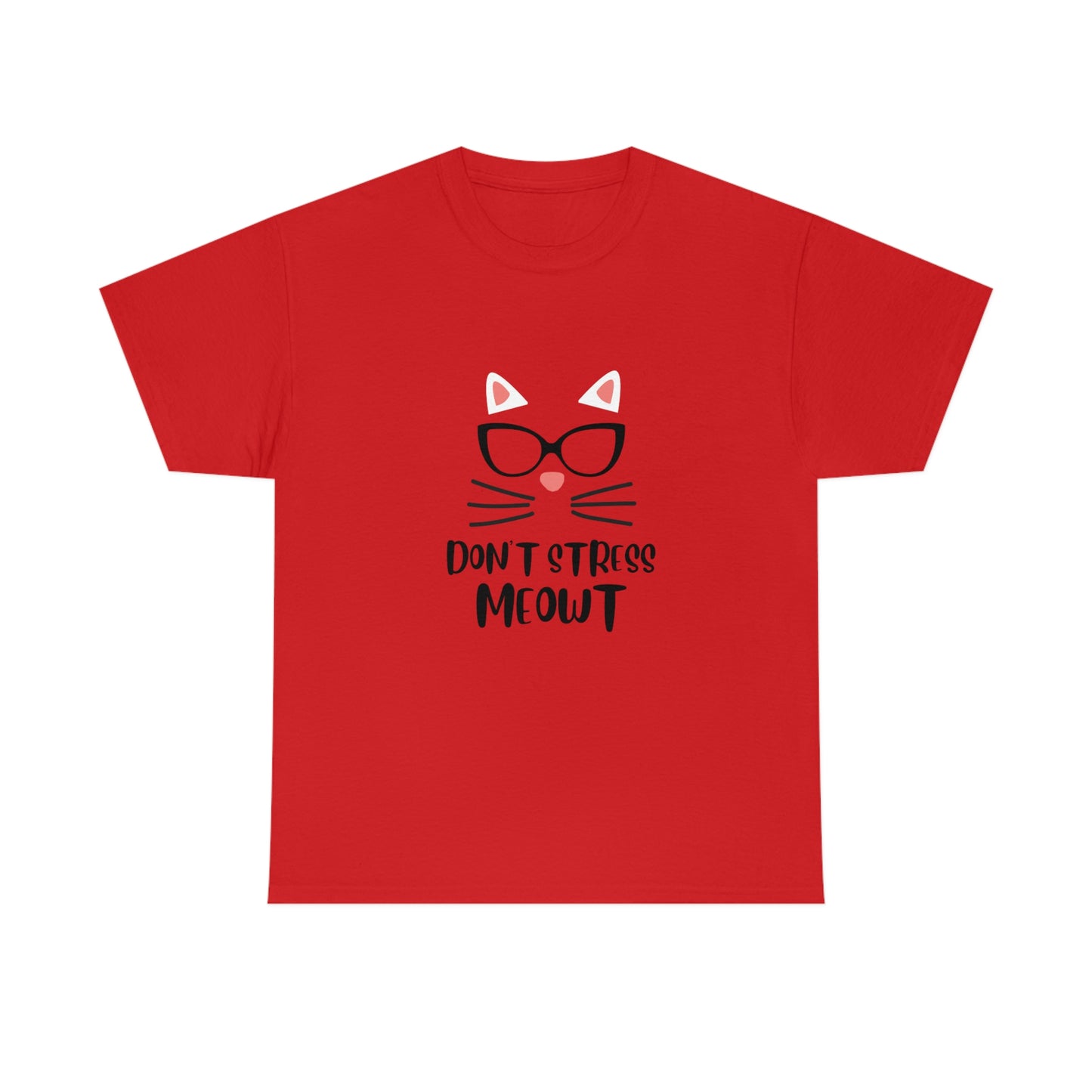 Don't Stress Meowt" Funny Cat T-Shirt