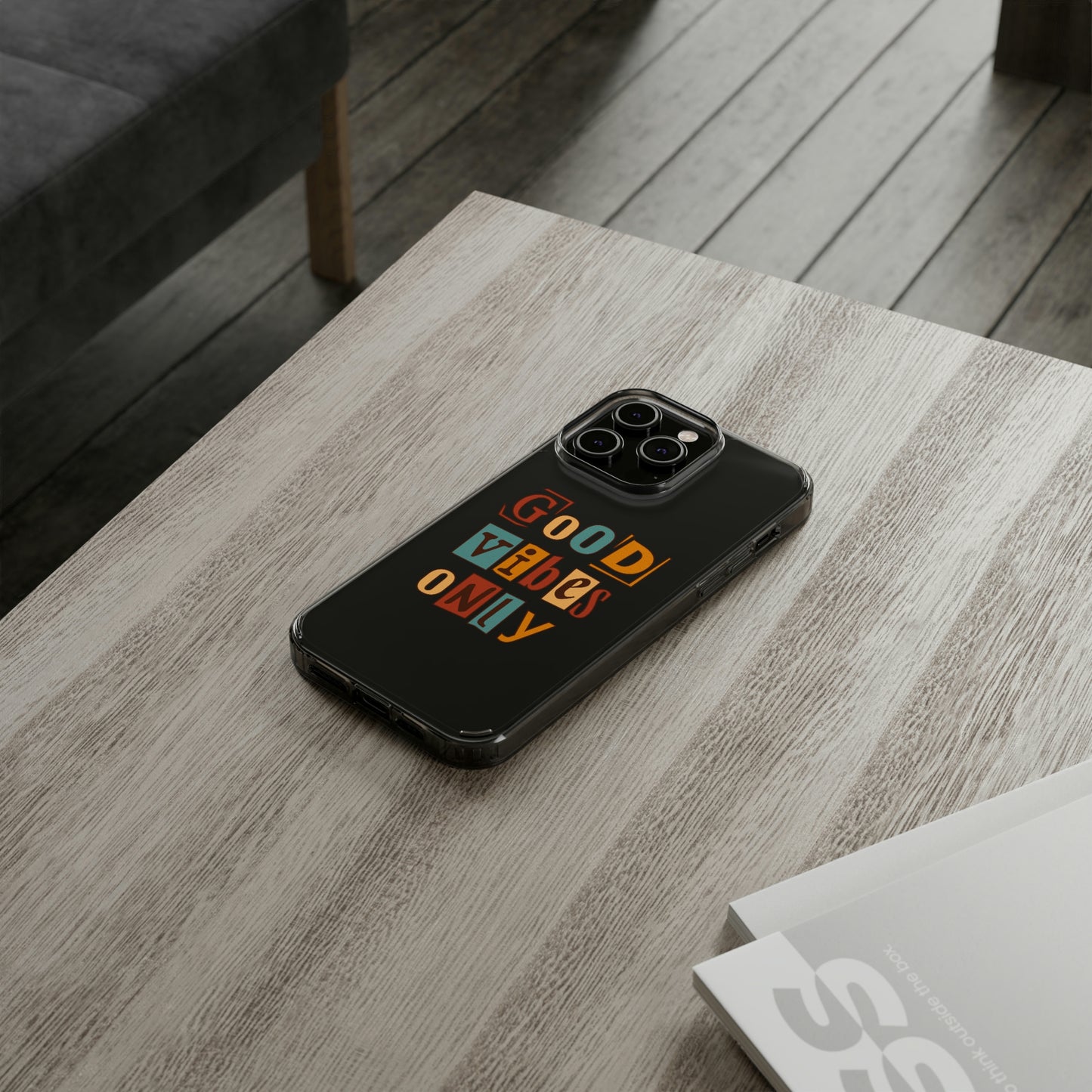 Good Vibes Only Clear Phone Case for Iphone and Samsung Galaxy