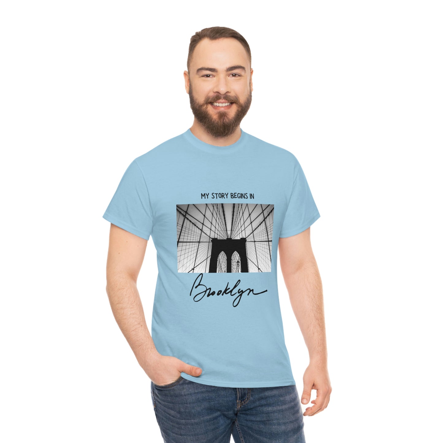 Represent Brooklyn with our 'My Story Begins in Brooklyn' T-Shirt