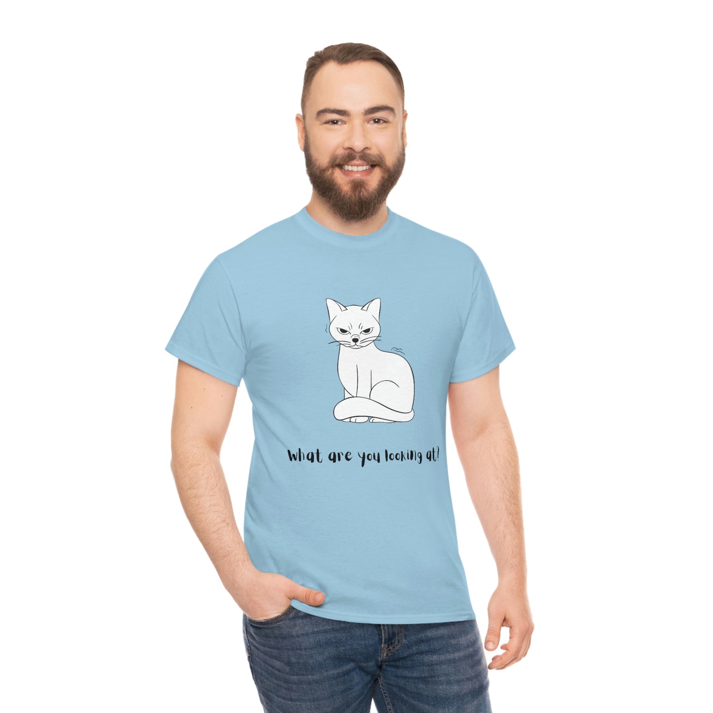 What Are You Looking At? Angry Cat T-Shirt