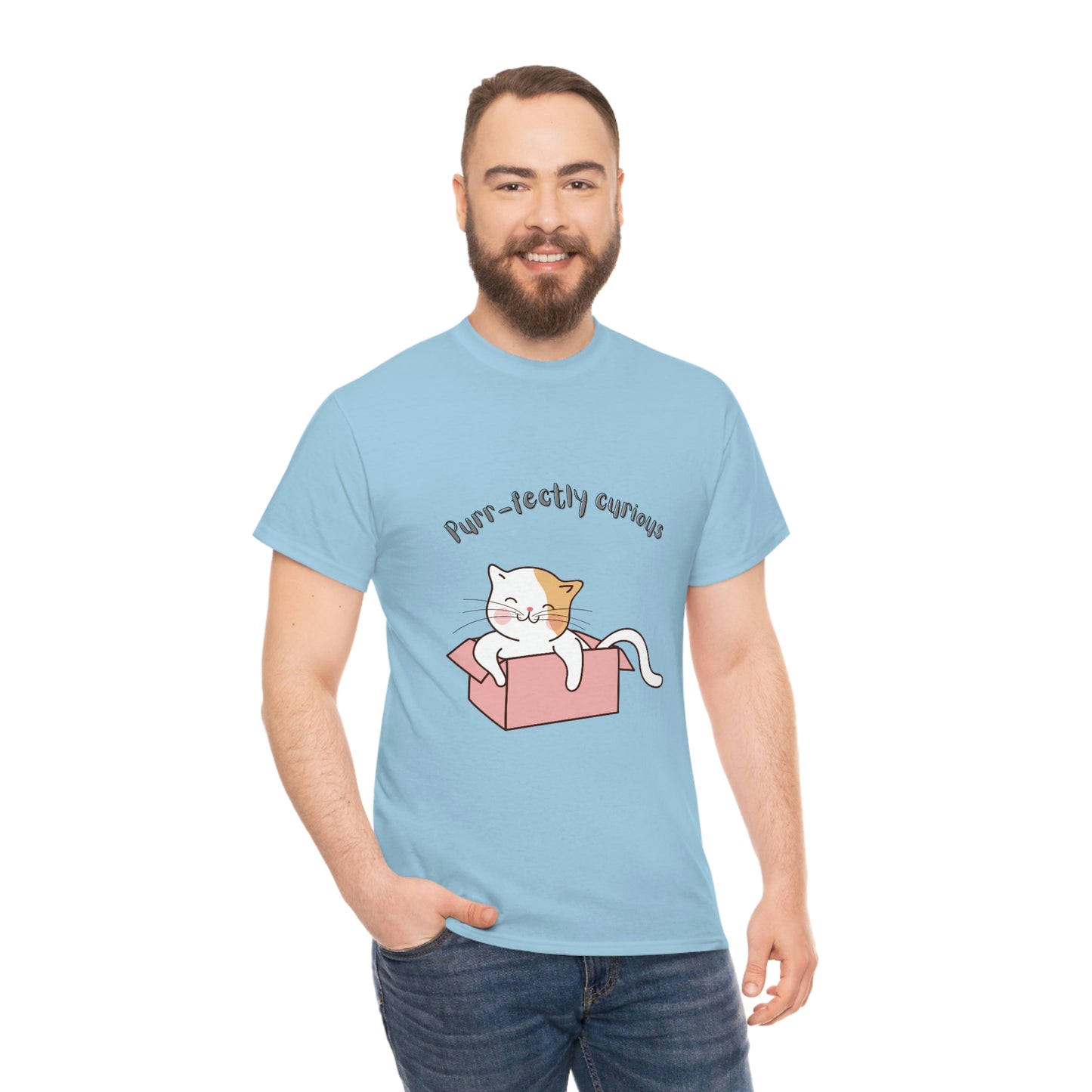 Purr-fectly Curious Cat T-Shirt
