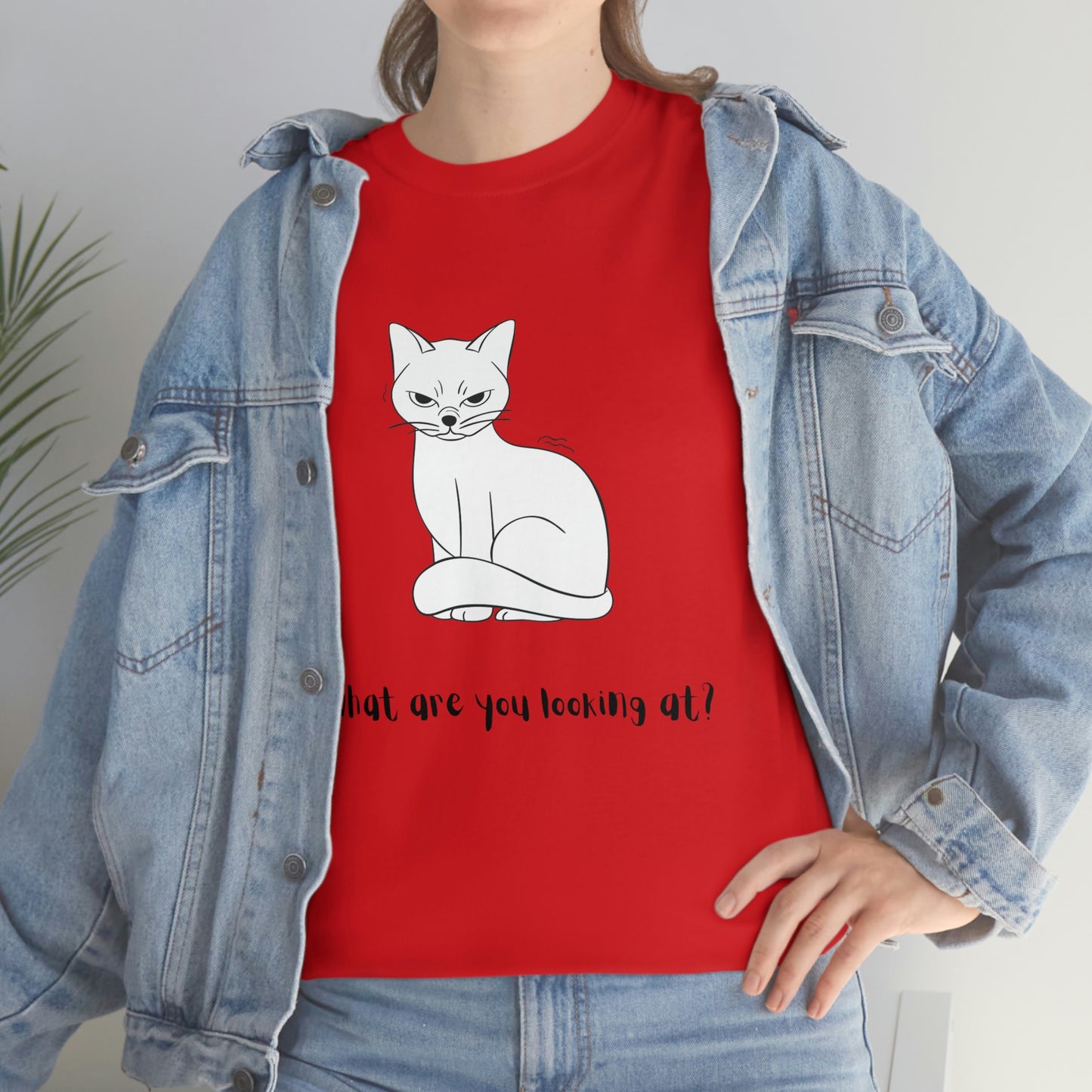 What Are You Looking At? Angry Cat T-Shirt