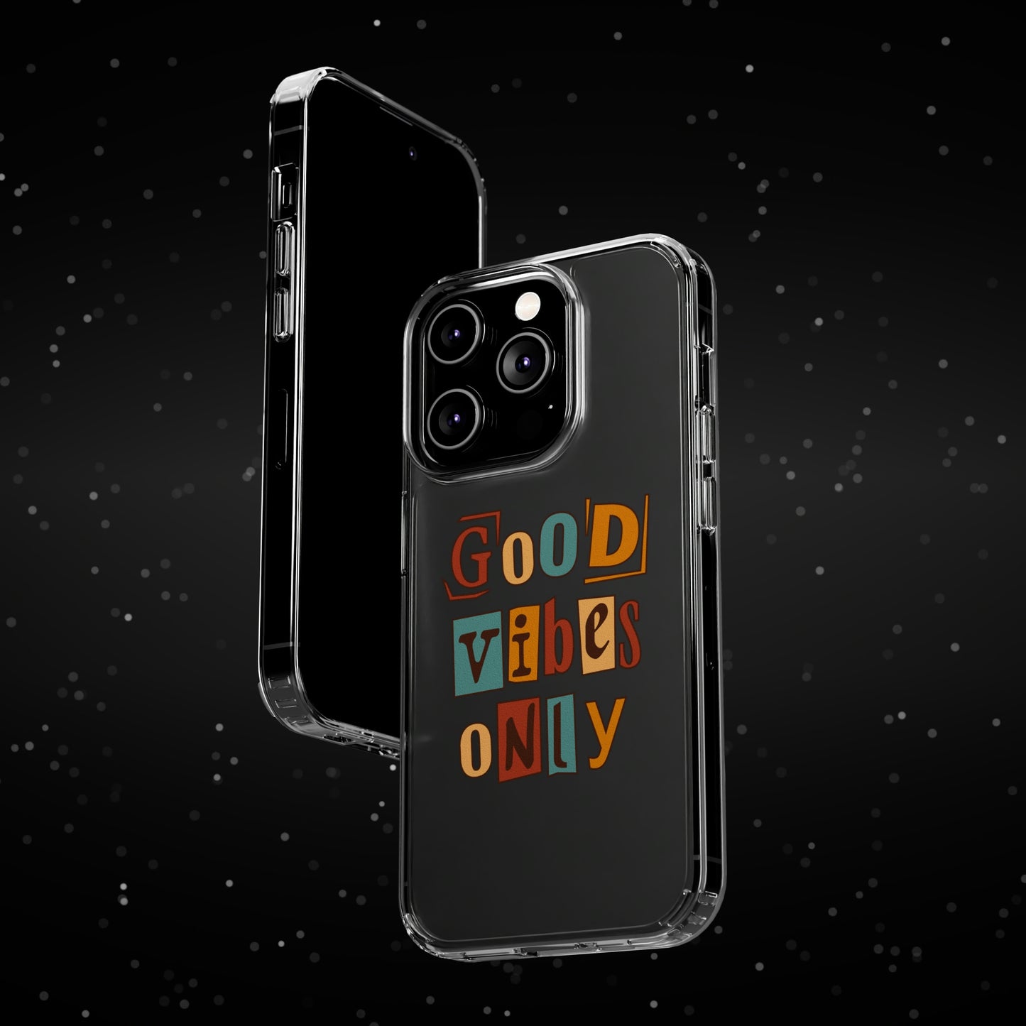 Good Vibes Only Clear Phone Case for Iphone and Samsung Galaxy