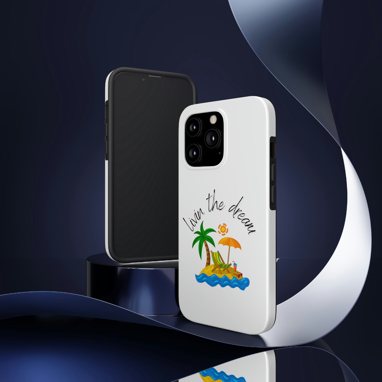 Livin the Dream Beach Theme Tough Phone Cases, Case-Mate, Iphone 11 to Iphone 14 all models, Samsung Galaxy S6