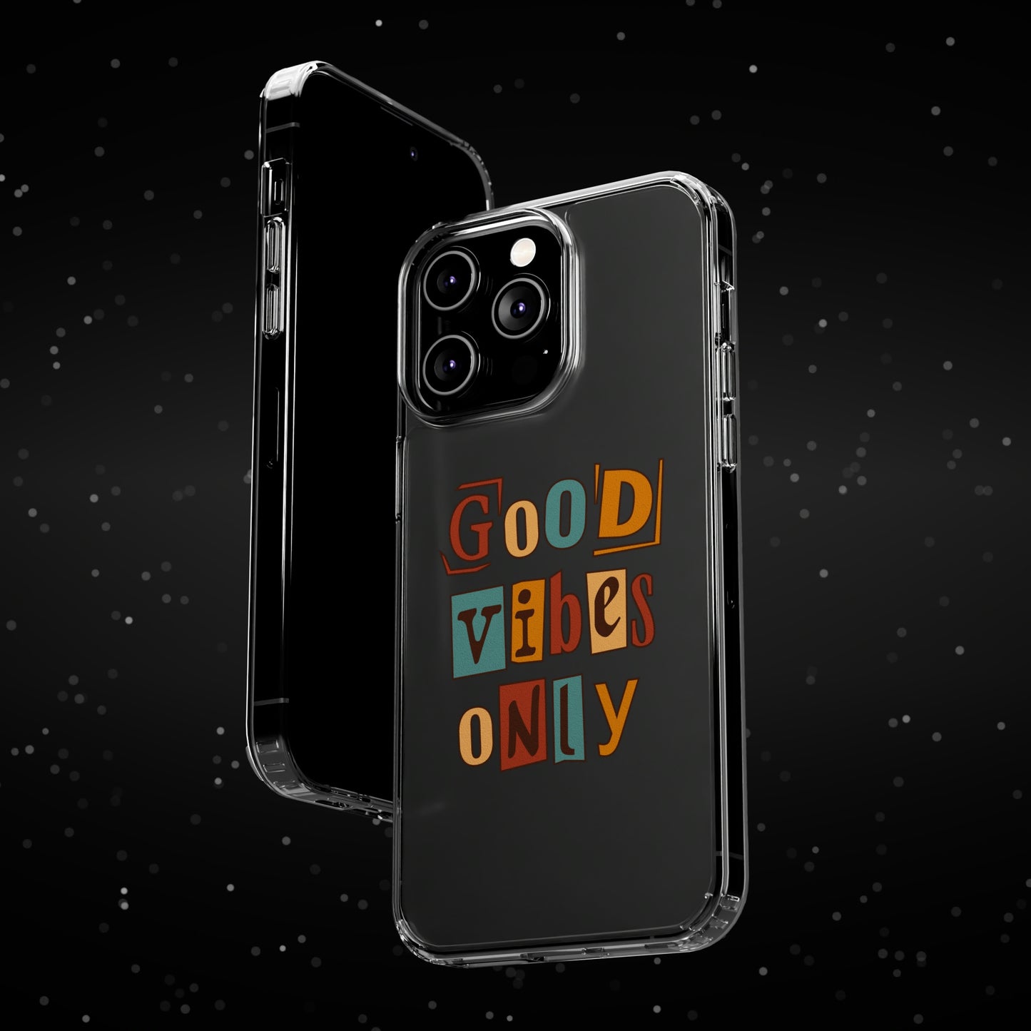 Good Vibes Only Clear Phone Case for Iphone and Samsung Galaxy