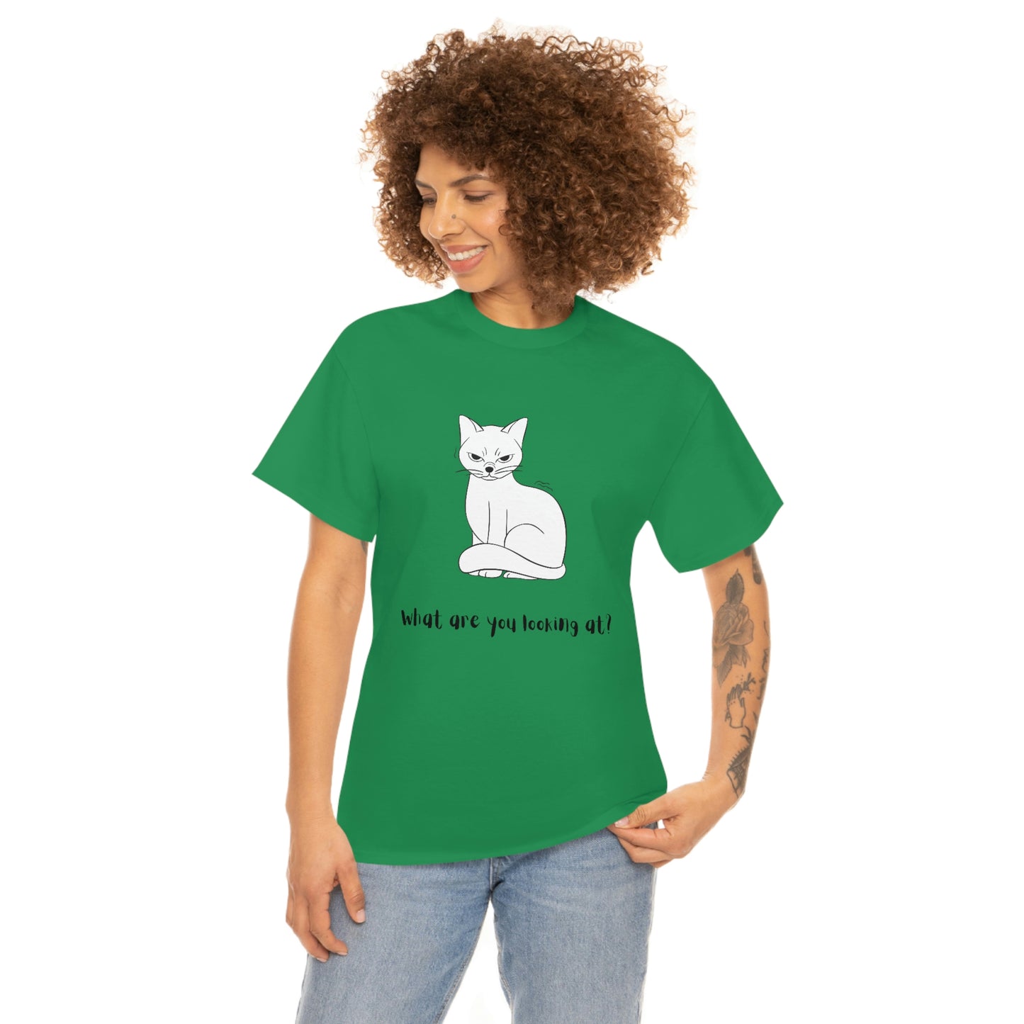 What Are You Looking At? Angry Cat T-Shirt