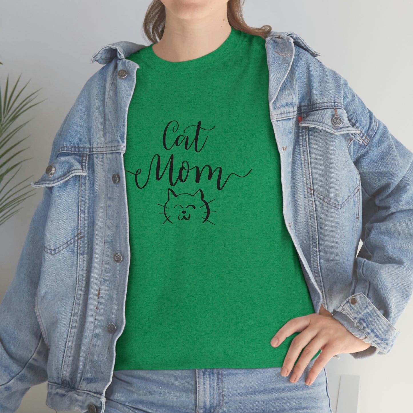 Cat Mom T-Shirt - Perfect Gift for Cat Lovers, Cat Mom gift, Heavy Cotton Tee