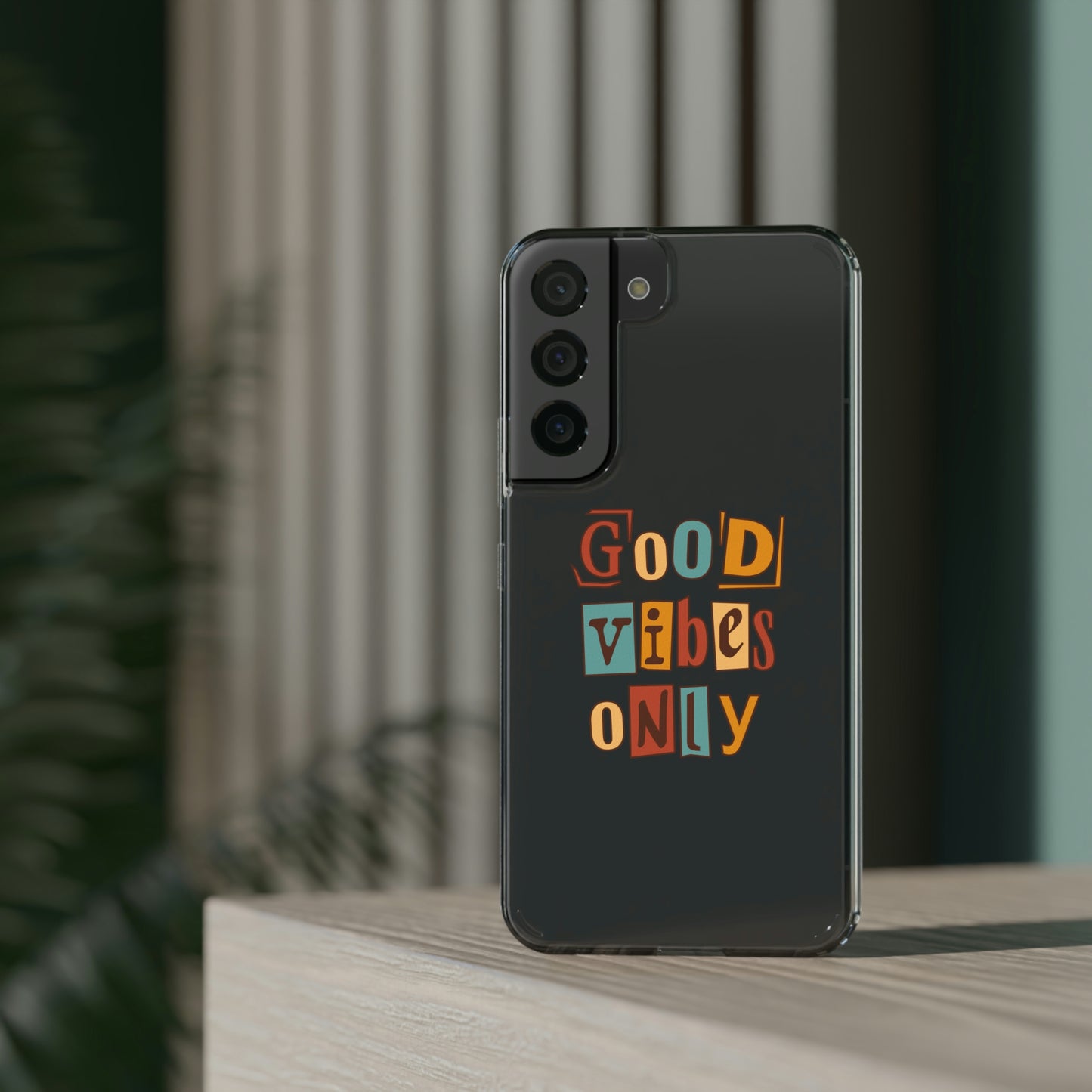 Good Vibes Only Clear Phone Case for Iphone and Samsung Galaxy