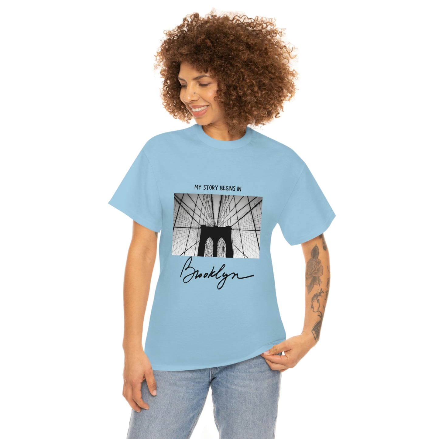 Represent Brooklyn with our 'My Story Begins in Brooklyn' T-Shirt