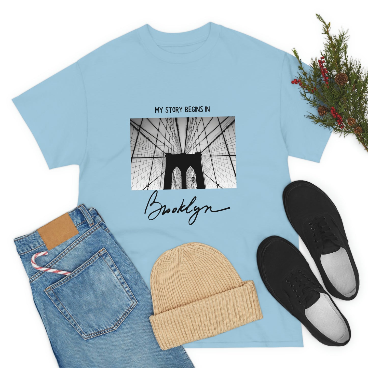 Represent Brooklyn with our 'My Story Begins in Brooklyn' T-Shirt