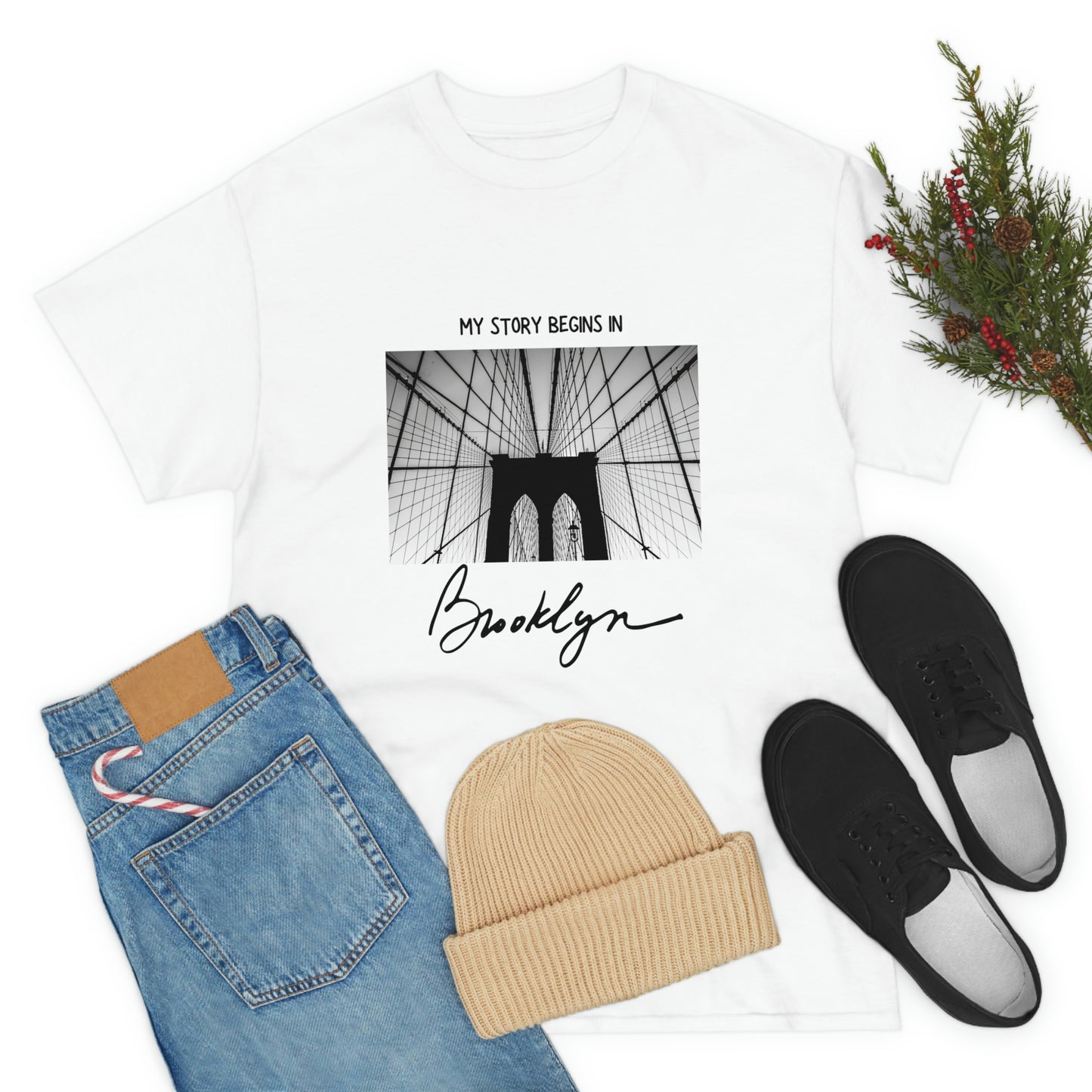 Represent Brooklyn with our 'My Story Begins in Brooklyn' T-Shirt