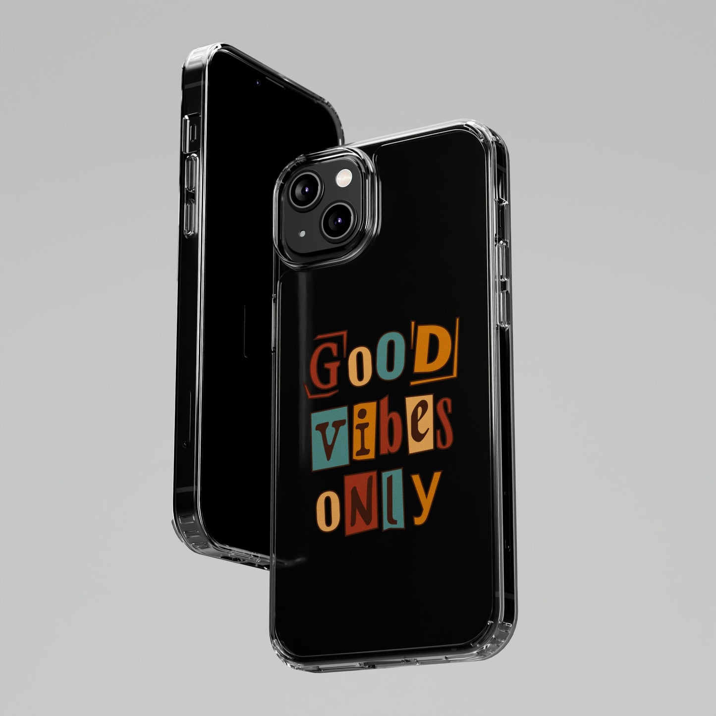 Good Vibes Only Clear Phone Case for Iphone and Samsung Galaxy