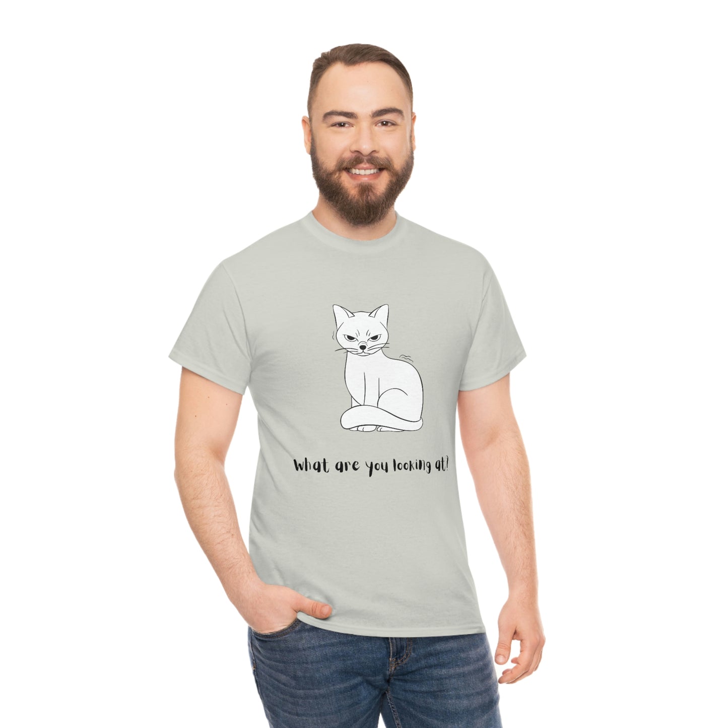 What Are You Looking At? Angry Cat T-Shirt