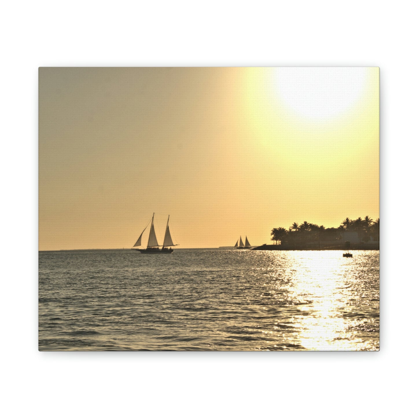 Canvas Print of Original Key West Sunset Photo