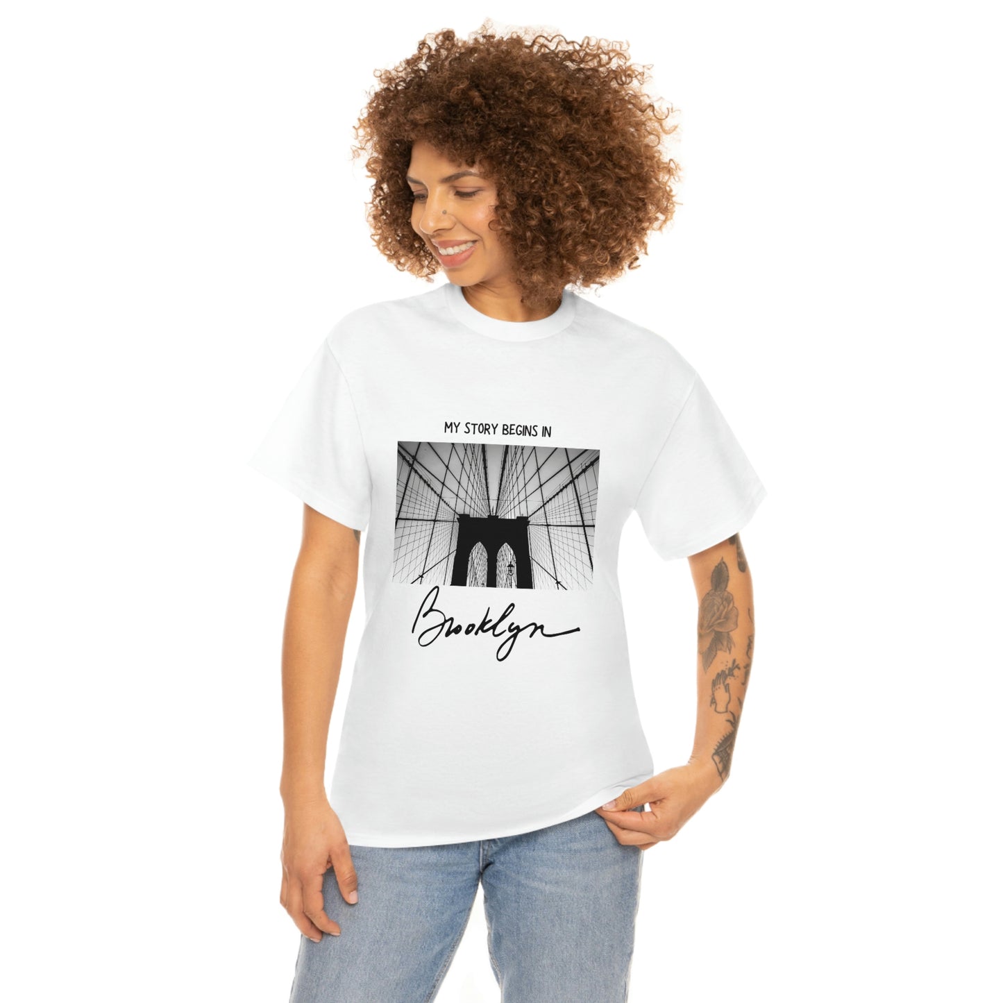 Represent Brooklyn with our 'My Story Begins in Brooklyn' T-Shirt