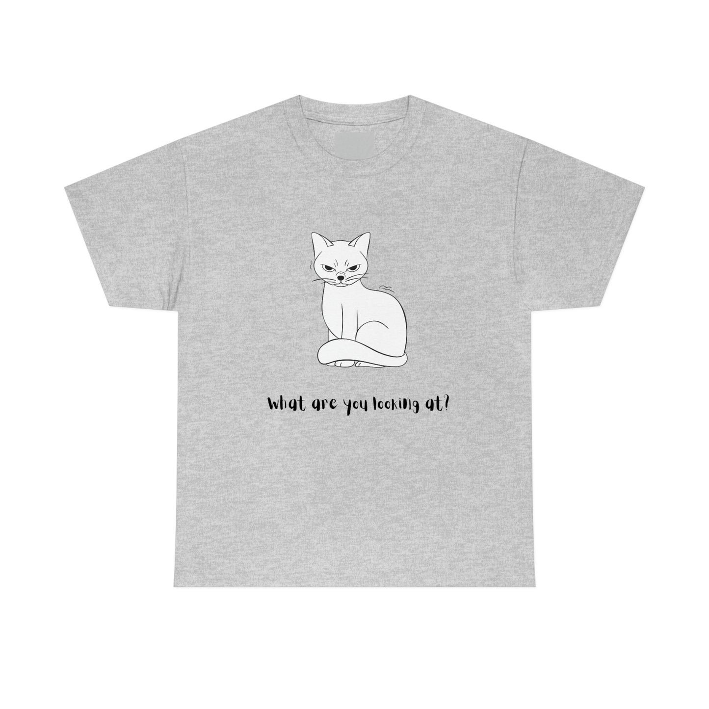 What Are You Looking At? Angry Cat T-Shirt