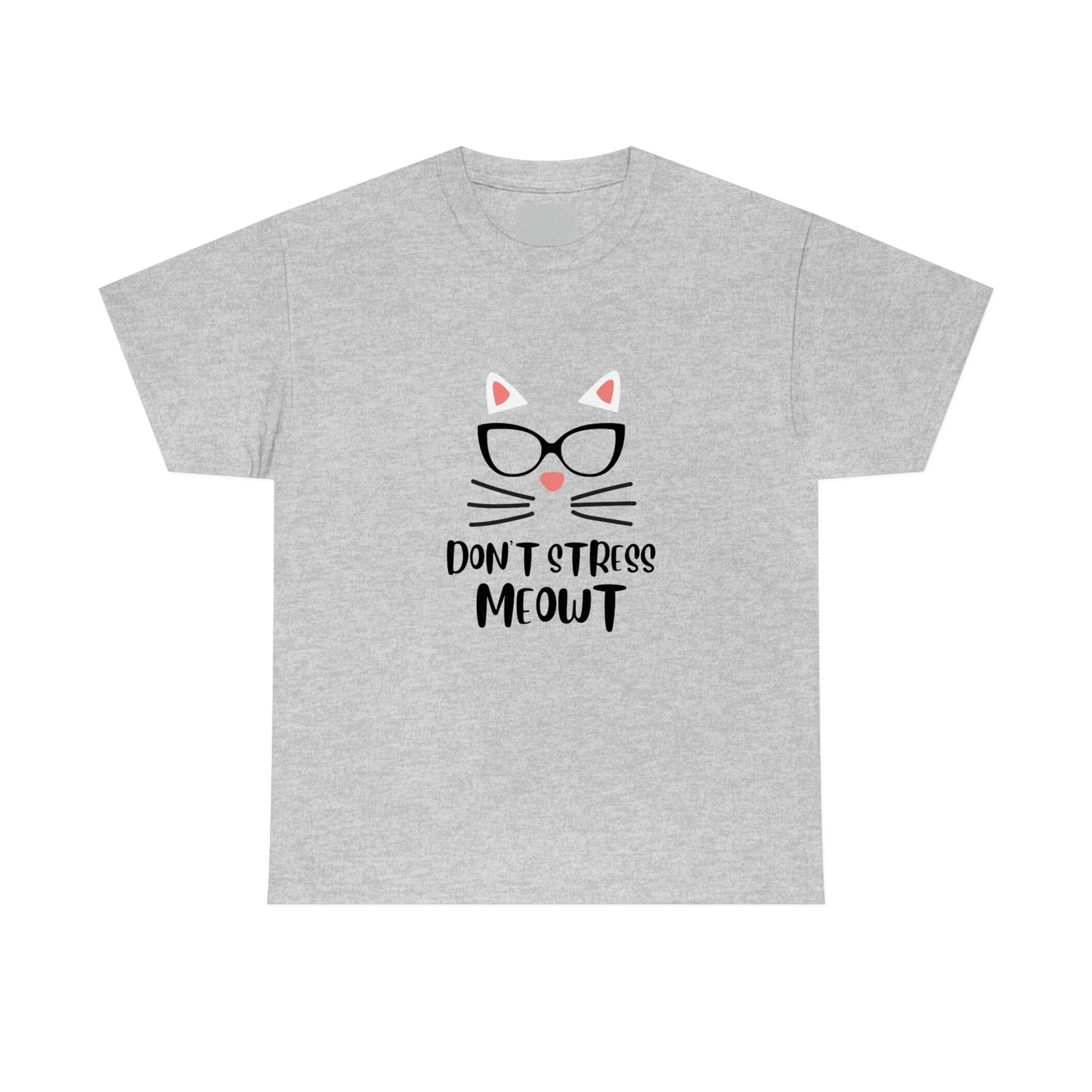 Don't Stress Meowt" Funny Cat T-Shirt