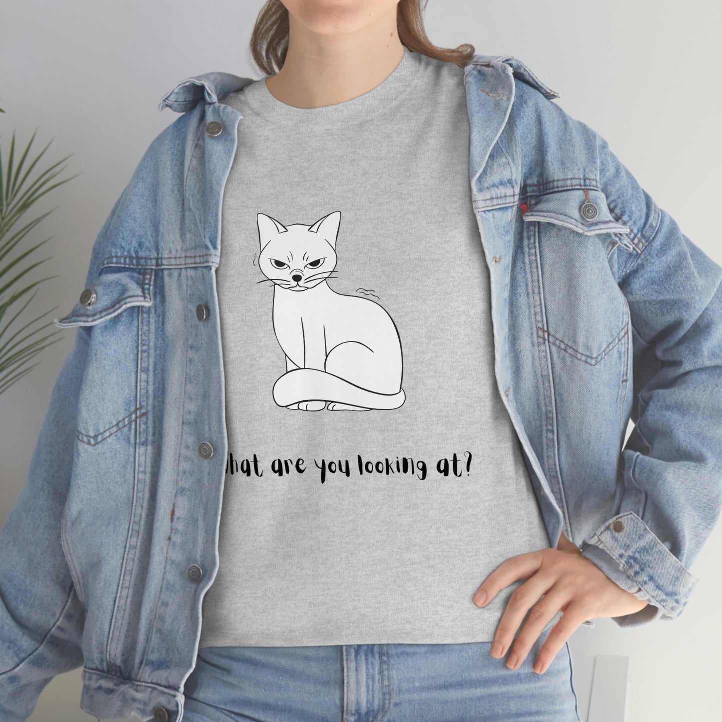 What Are You Looking At? Angry Cat T-Shirt