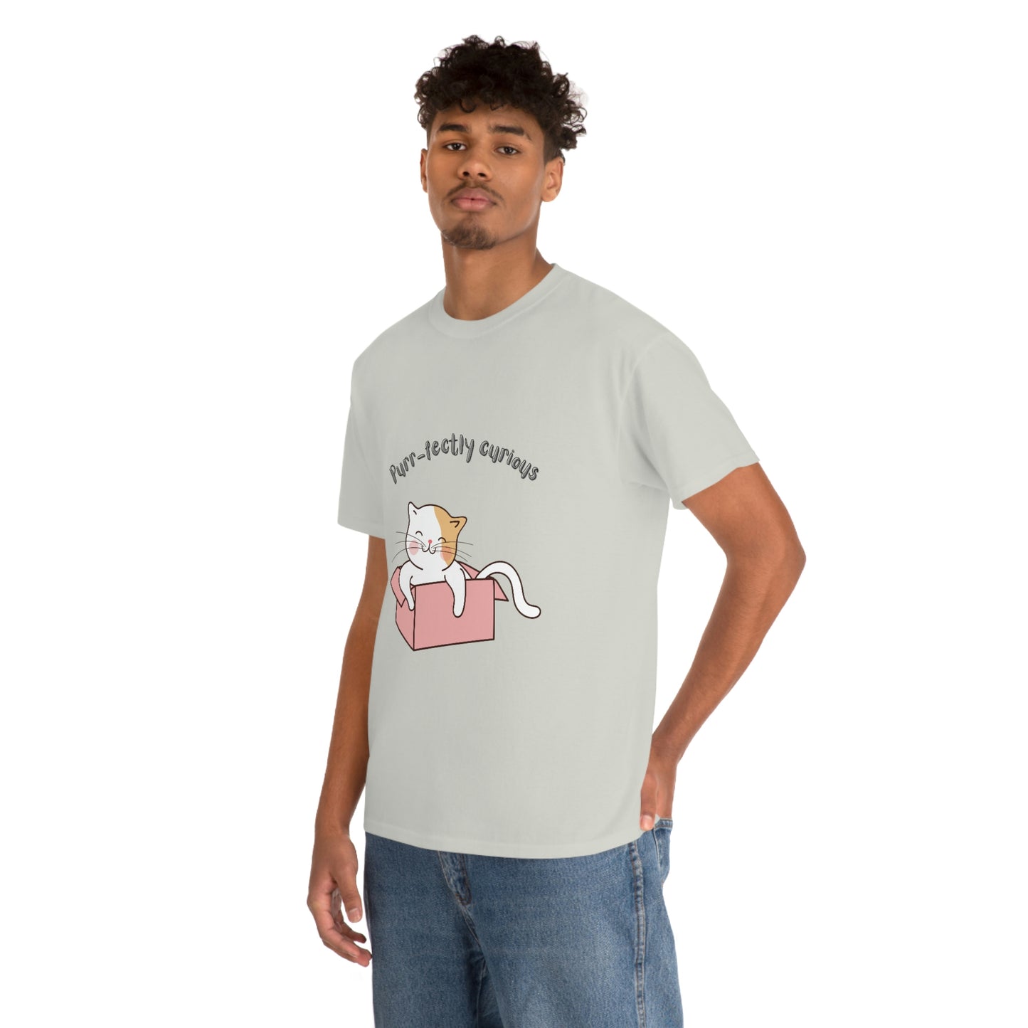 Purr-fectly Curious Cat T-Shirt