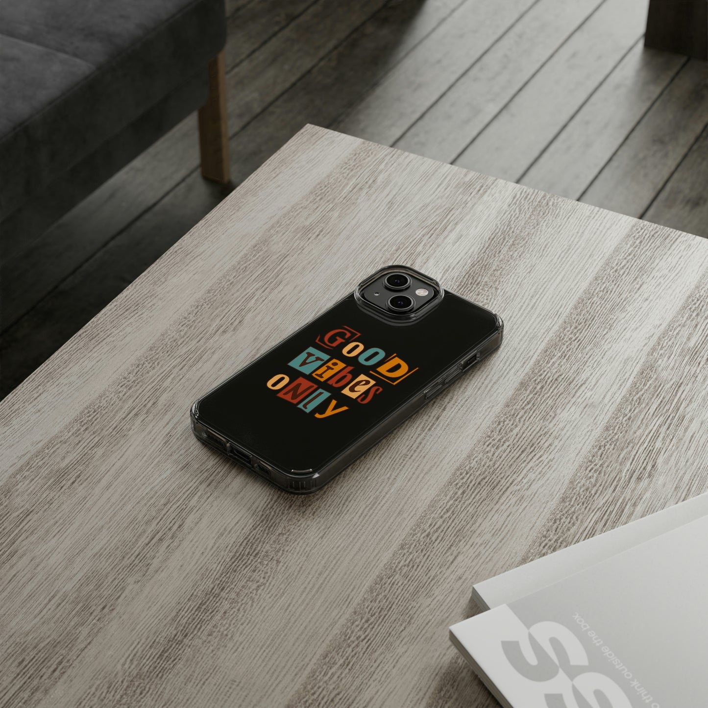 Good Vibes Only Clear Phone Case for Iphone and Samsung Galaxy
