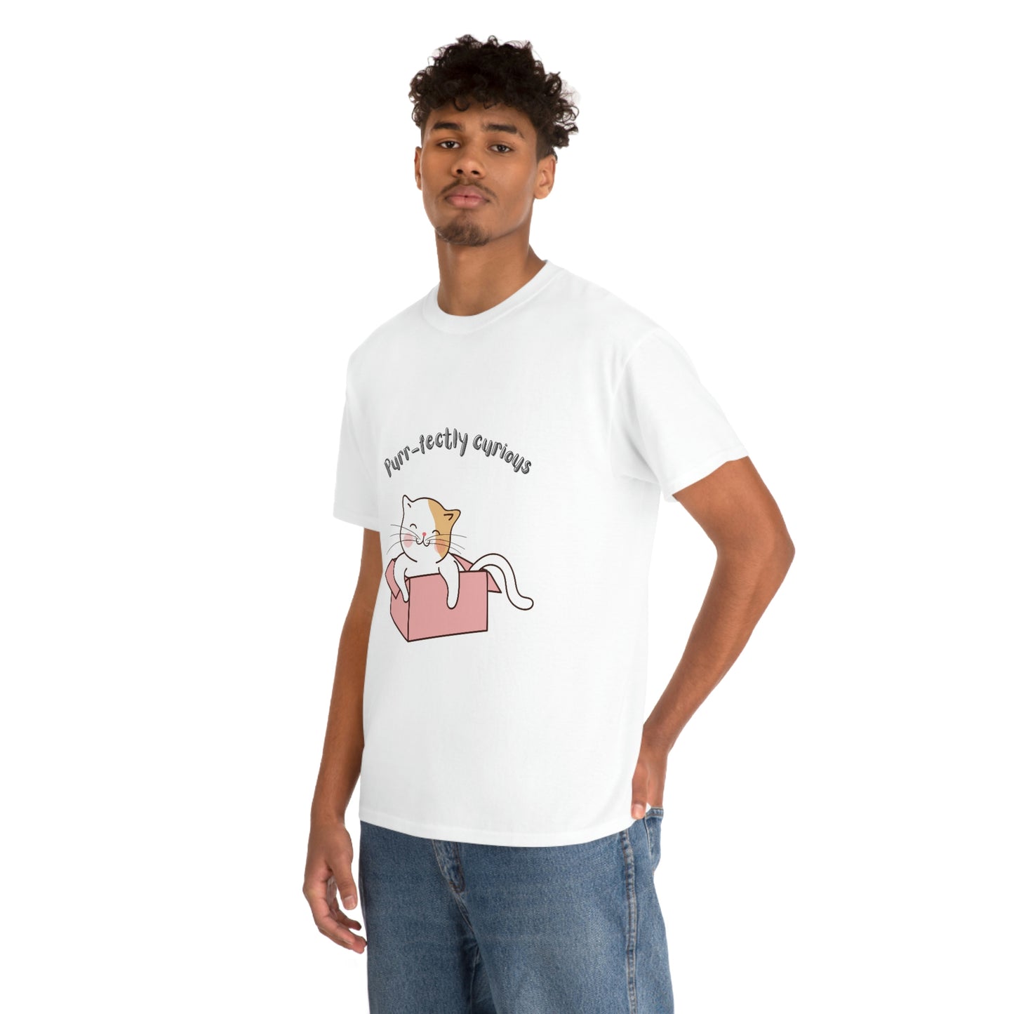 Purr-fectly Curious Cat T-Shirt