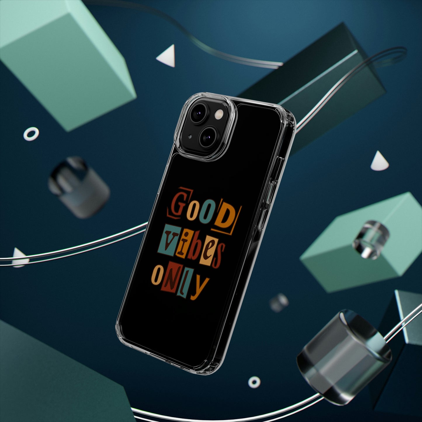 Good Vibes Only Clear Phone Case for Iphone and Samsung Galaxy