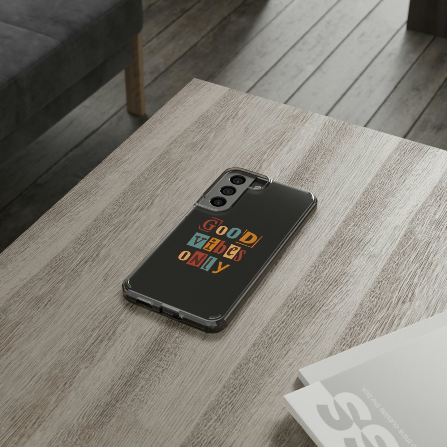 Good Vibes Only Clear Phone Case for Iphone and Samsung Galaxy
