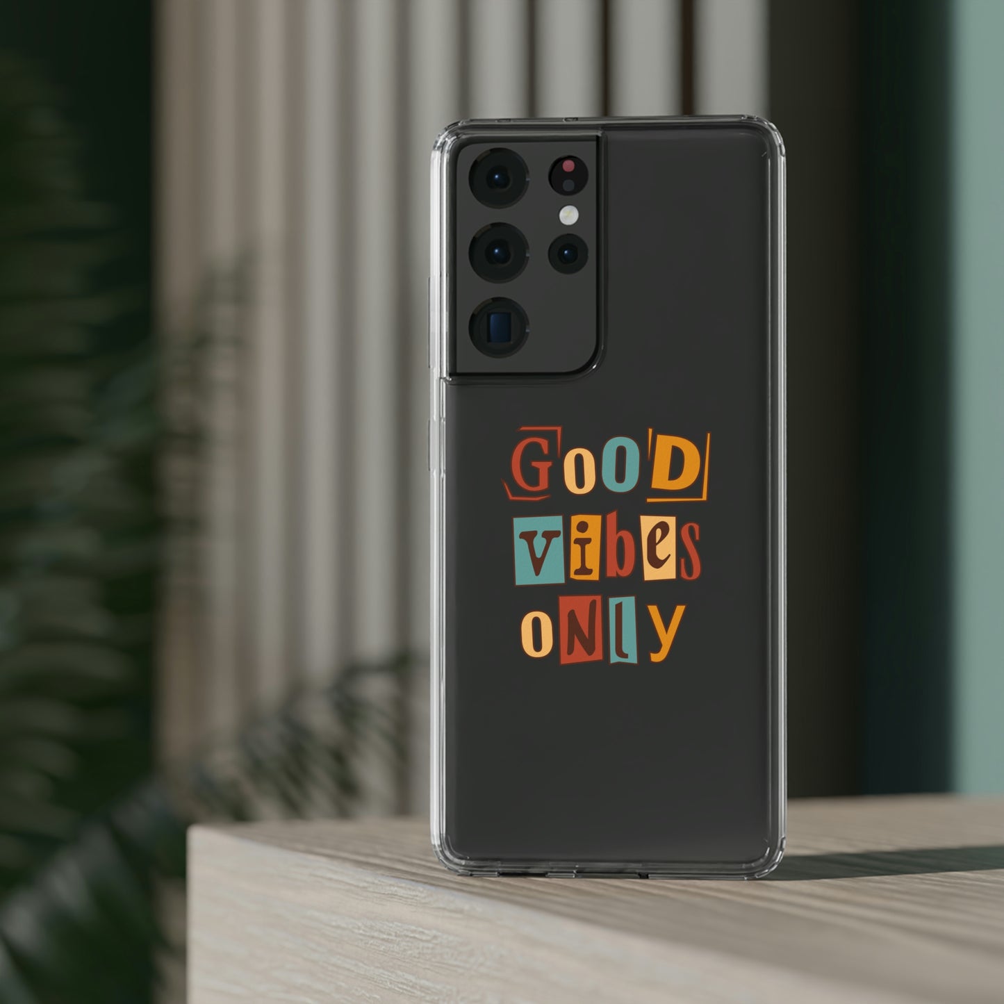 Good Vibes Only Clear Phone Case for Iphone and Samsung Galaxy