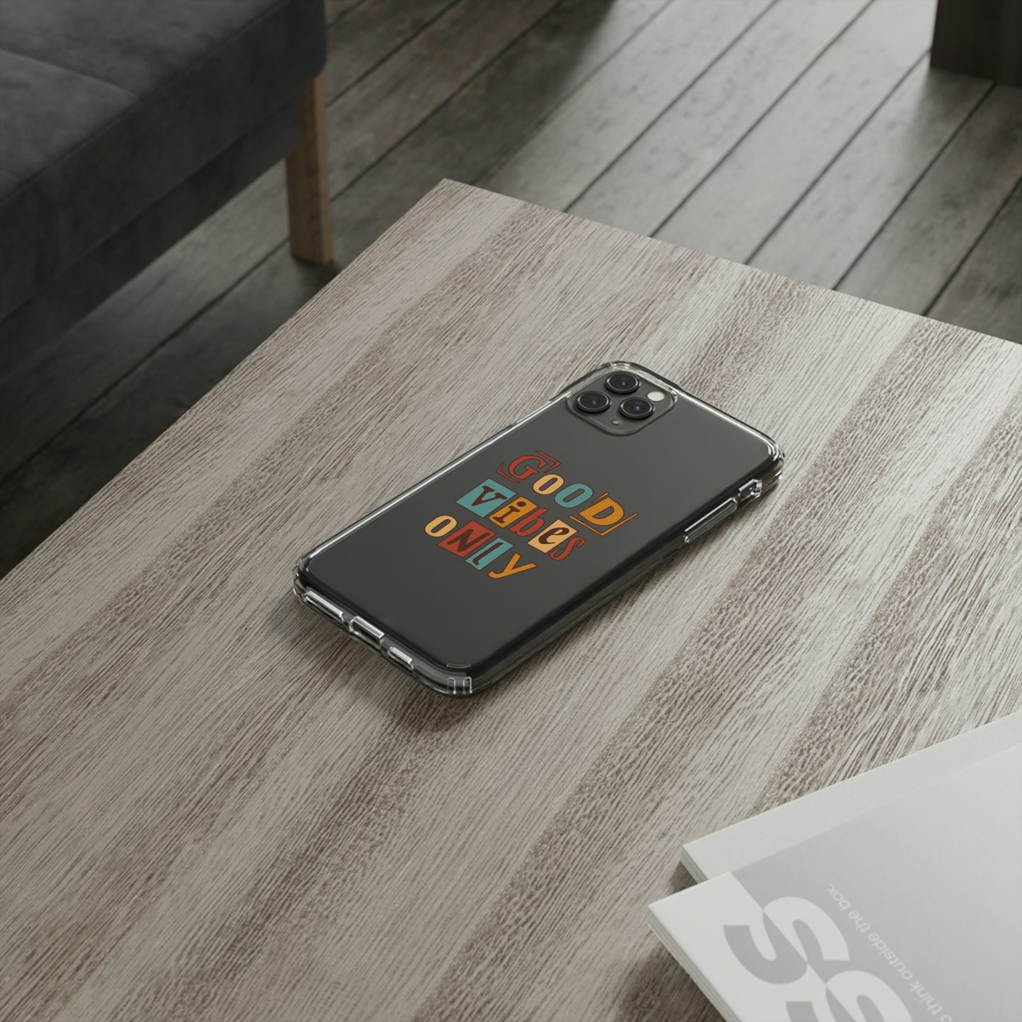Good Vibes Only Clear Phone Case for Iphone and Samsung Galaxy