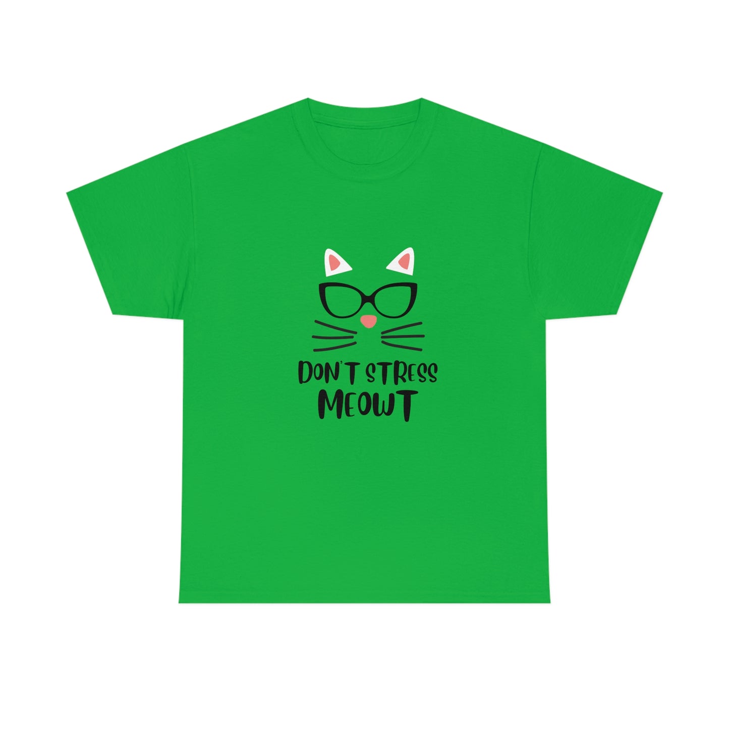 Don't Stress Meowt" Funny Cat T-Shirt