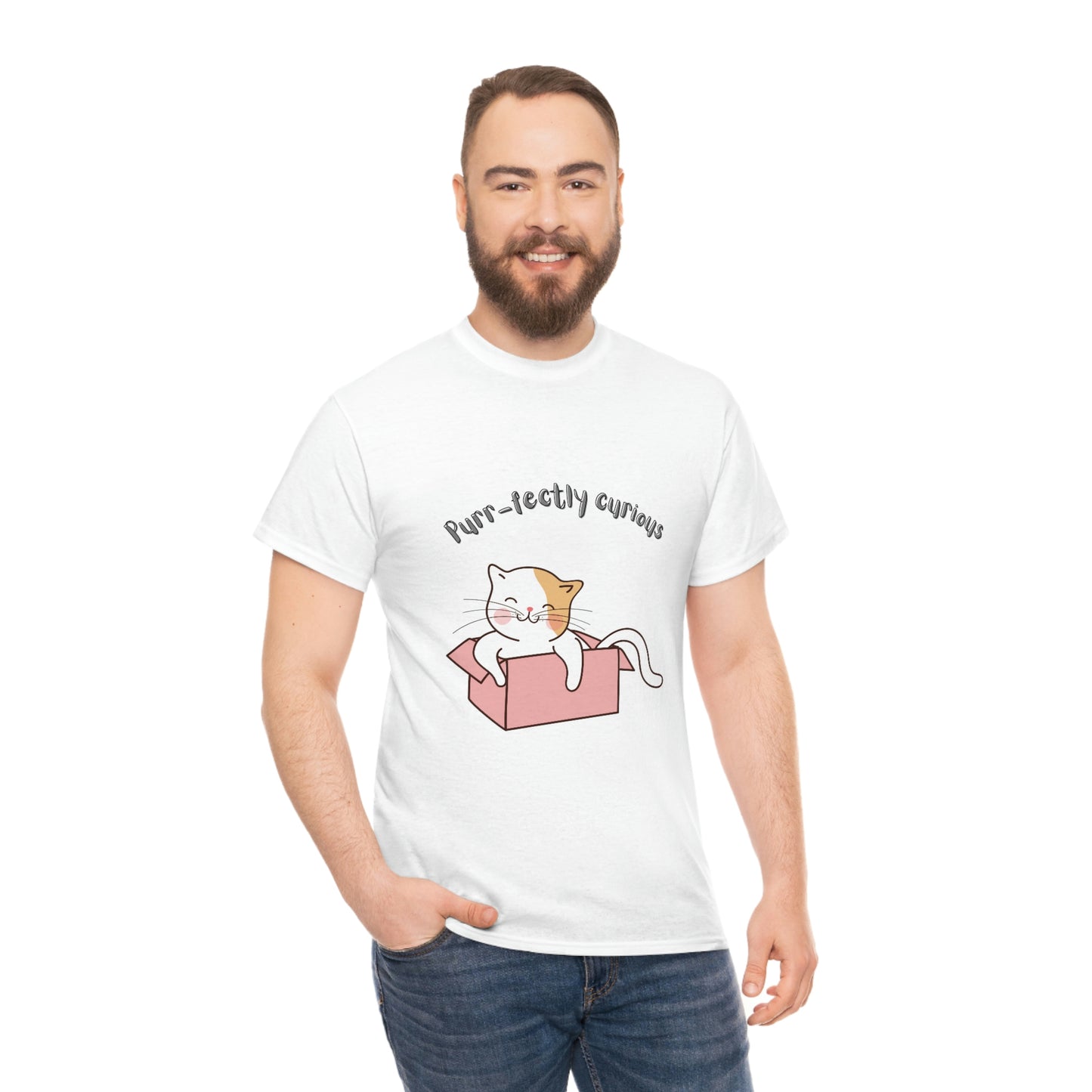 Purr-fectly Curious Cat T-Shirt