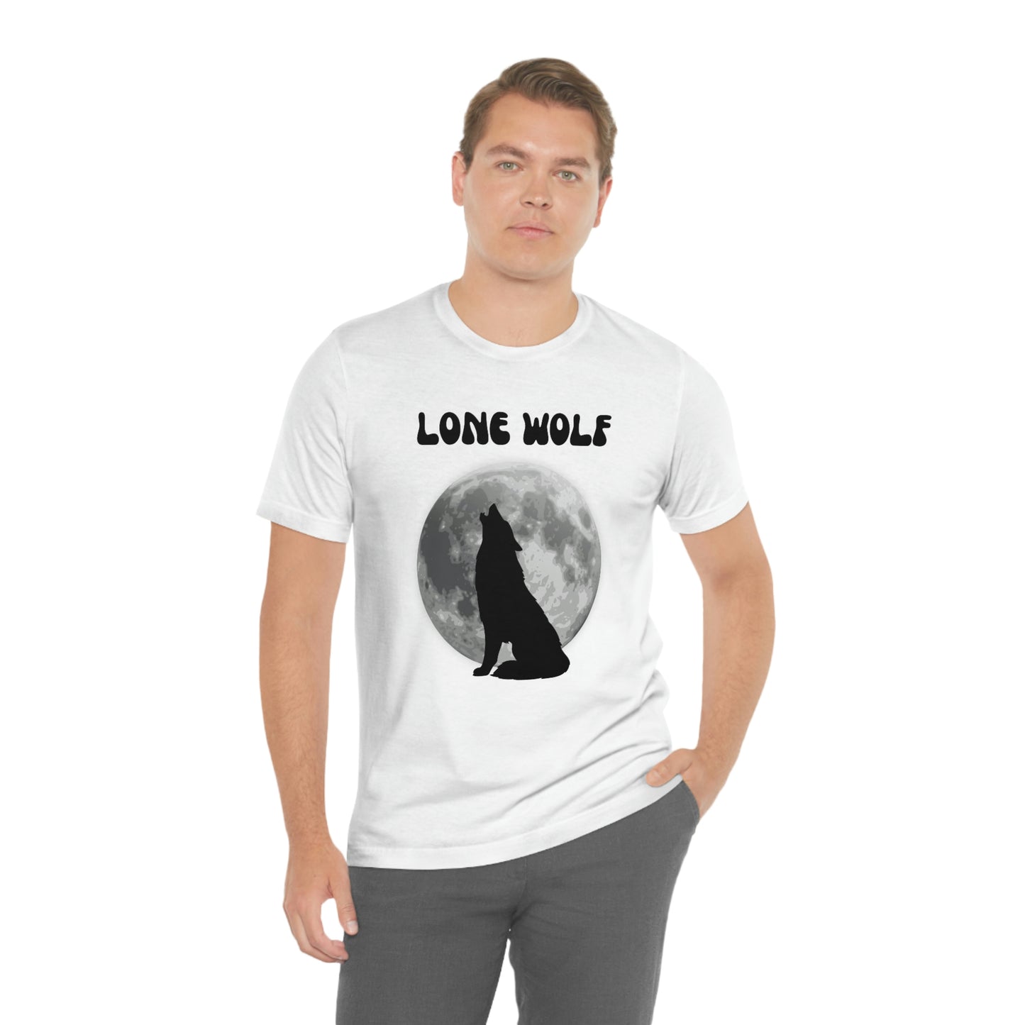 Lone Wolf T-shirt, Lone Wolf, Wolf howling, wolf, gift for man, gift for dad, nature, camping, outdoors