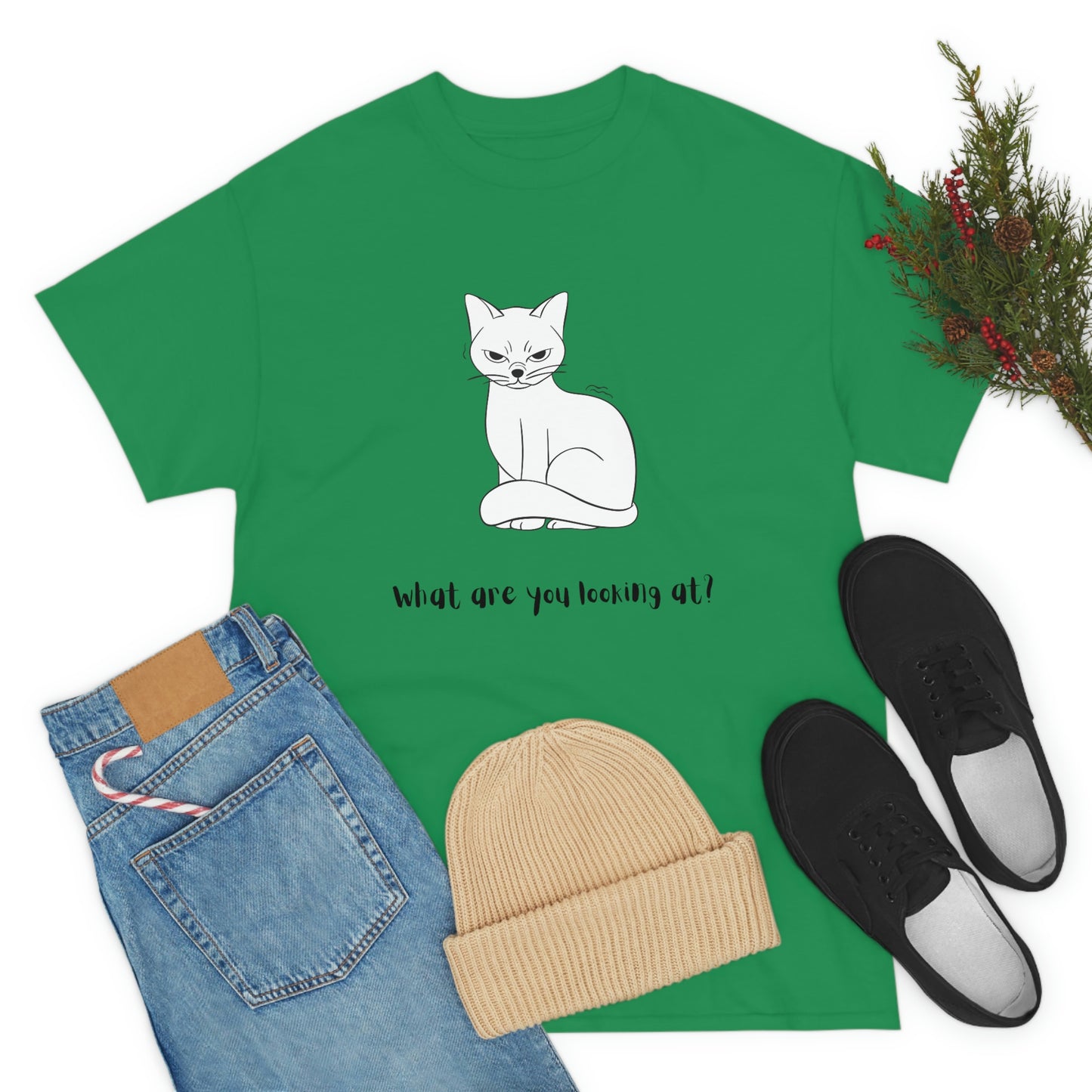 What Are You Looking At? Angry Cat T-Shirt