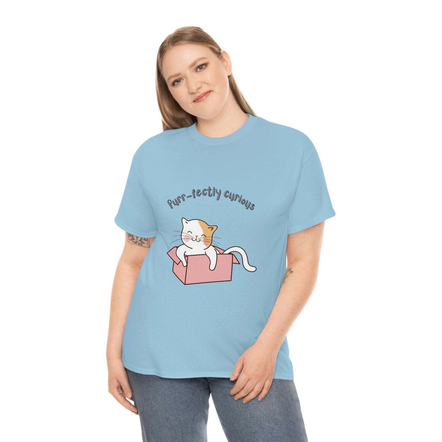 Purr-fectly Curious Cat T-Shirt