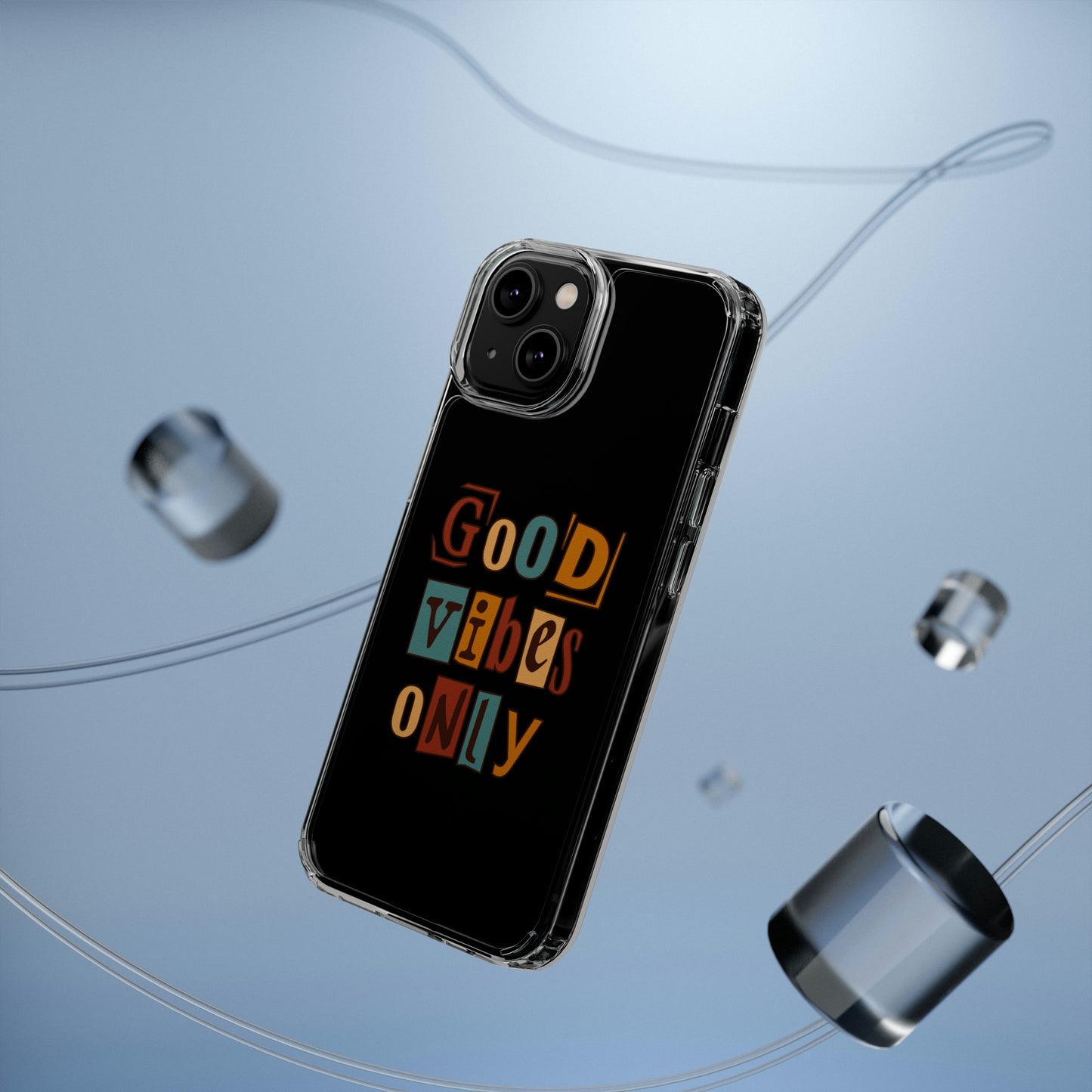 Good Vibes Only Clear Phone Case for Iphone and Samsung Galaxy