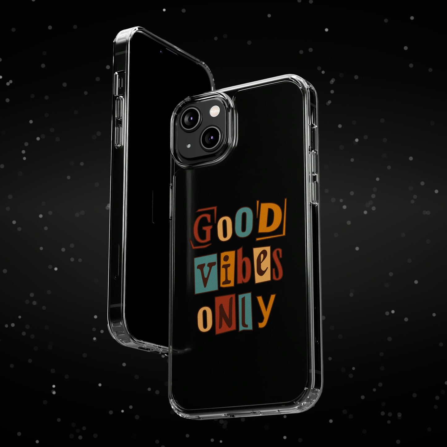 Good Vibes Only Clear Phone Case for Iphone and Samsung Galaxy