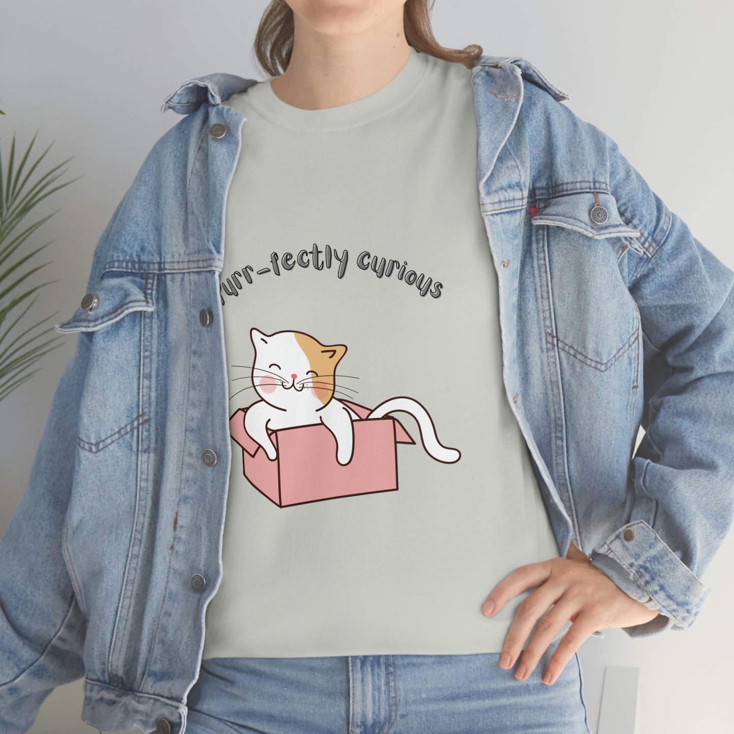 Purr-fectly Curious Cat T-Shirt