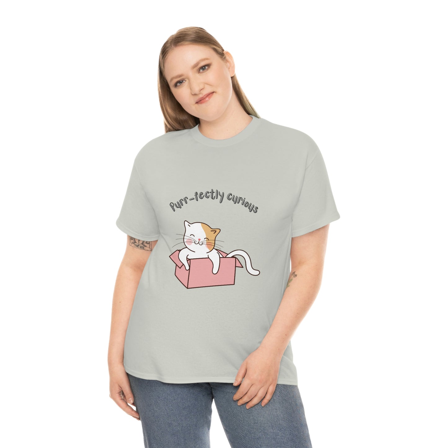 Purr-fectly Curious Cat T-Shirt