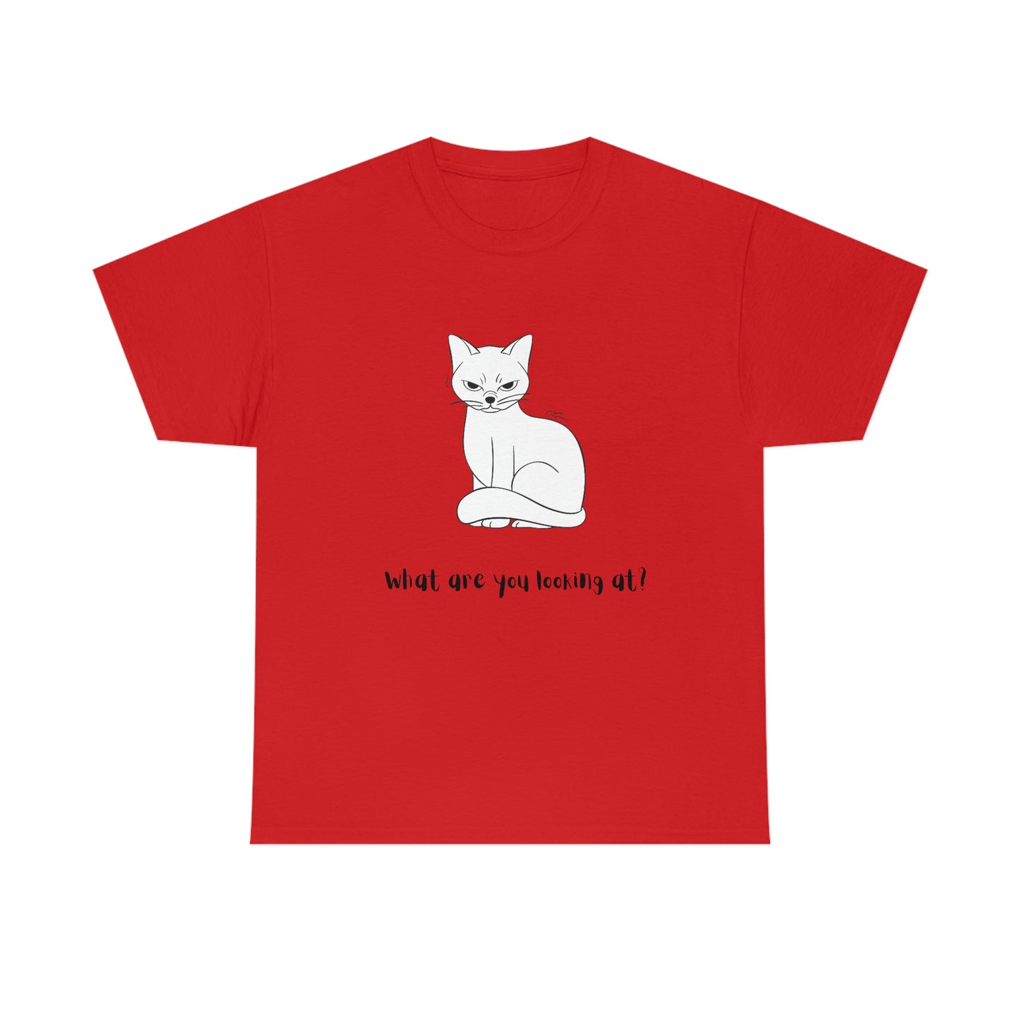 What Are You Looking At? Angry Cat T-Shirt