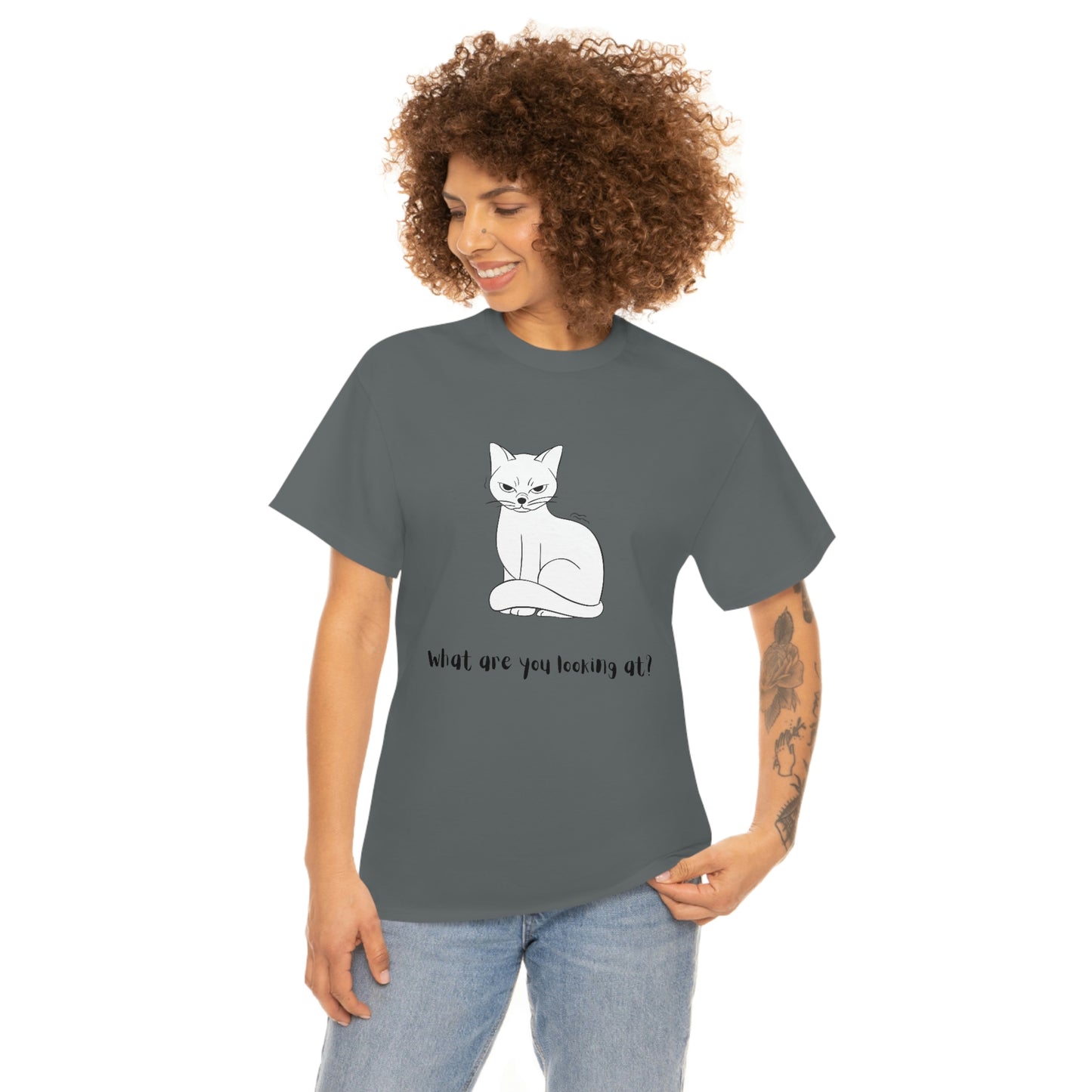 What Are You Looking At? Angry Cat T-Shirt