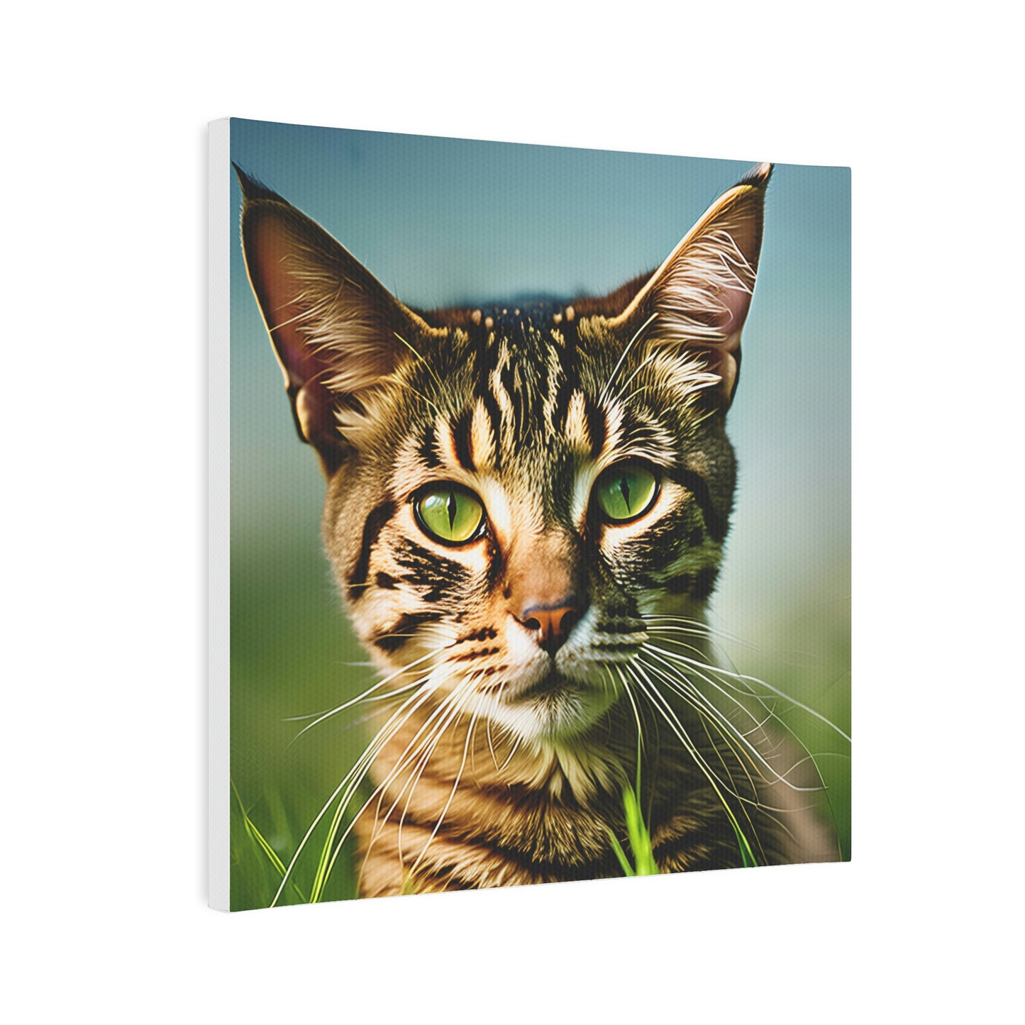 AI-Generated Cat Portrait Canvas Print