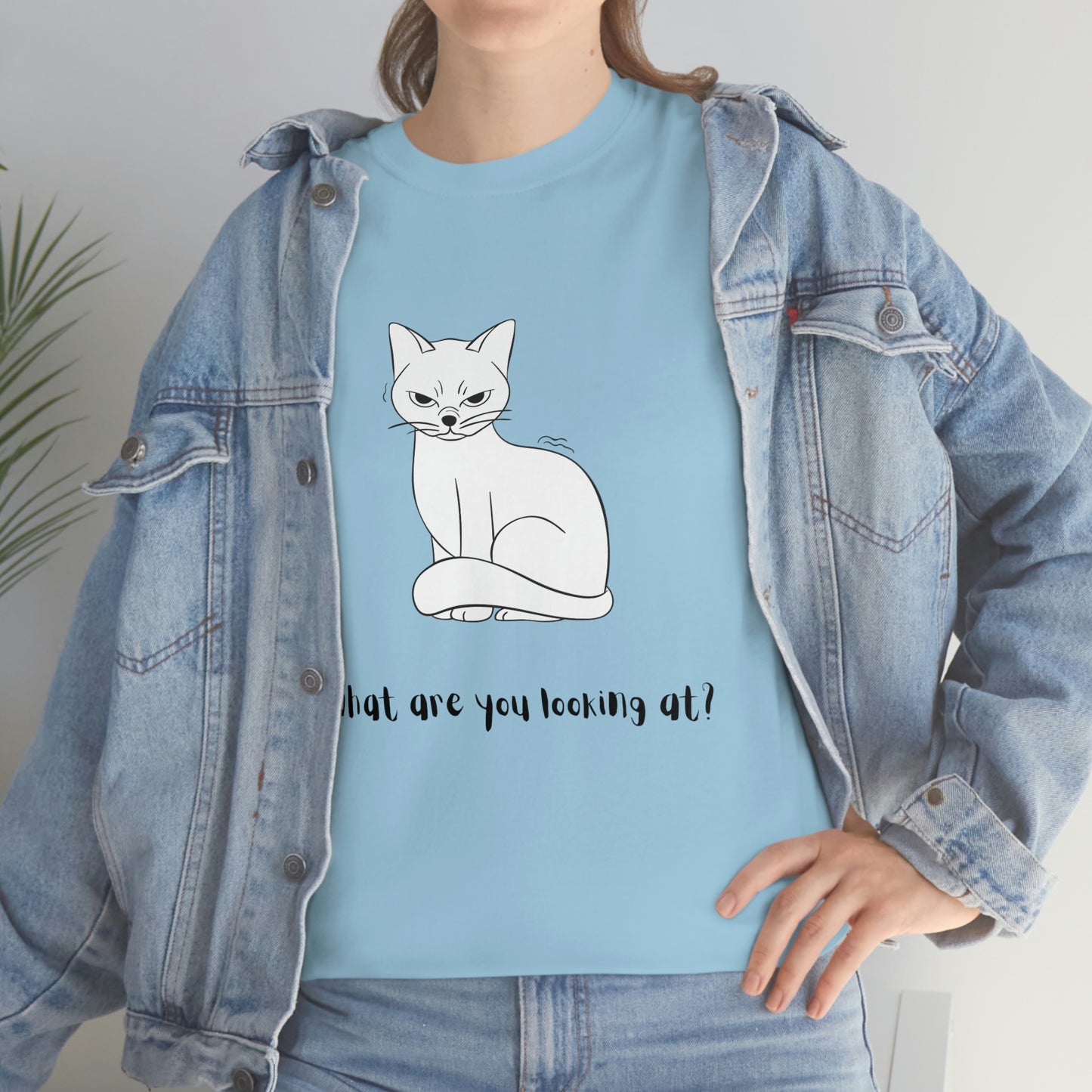 What Are You Looking At? Angry Cat T-Shirt