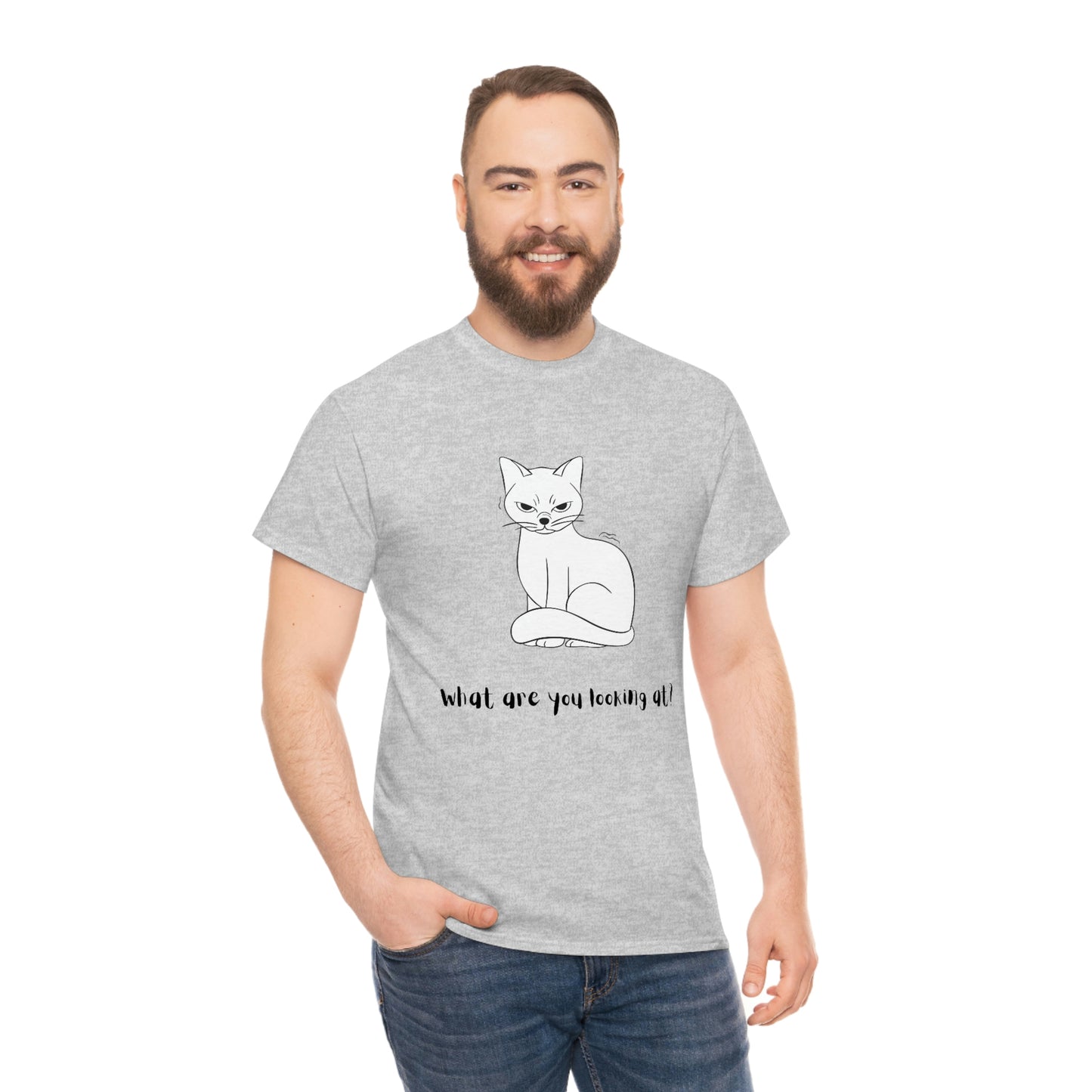 What Are You Looking At? Angry Cat T-Shirt