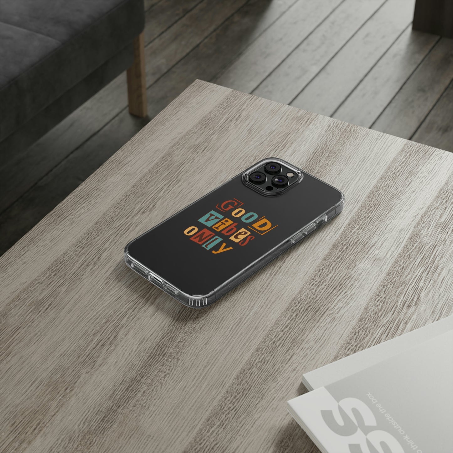 Good Vibes Only Clear Phone Case for Iphone and Samsung Galaxy
